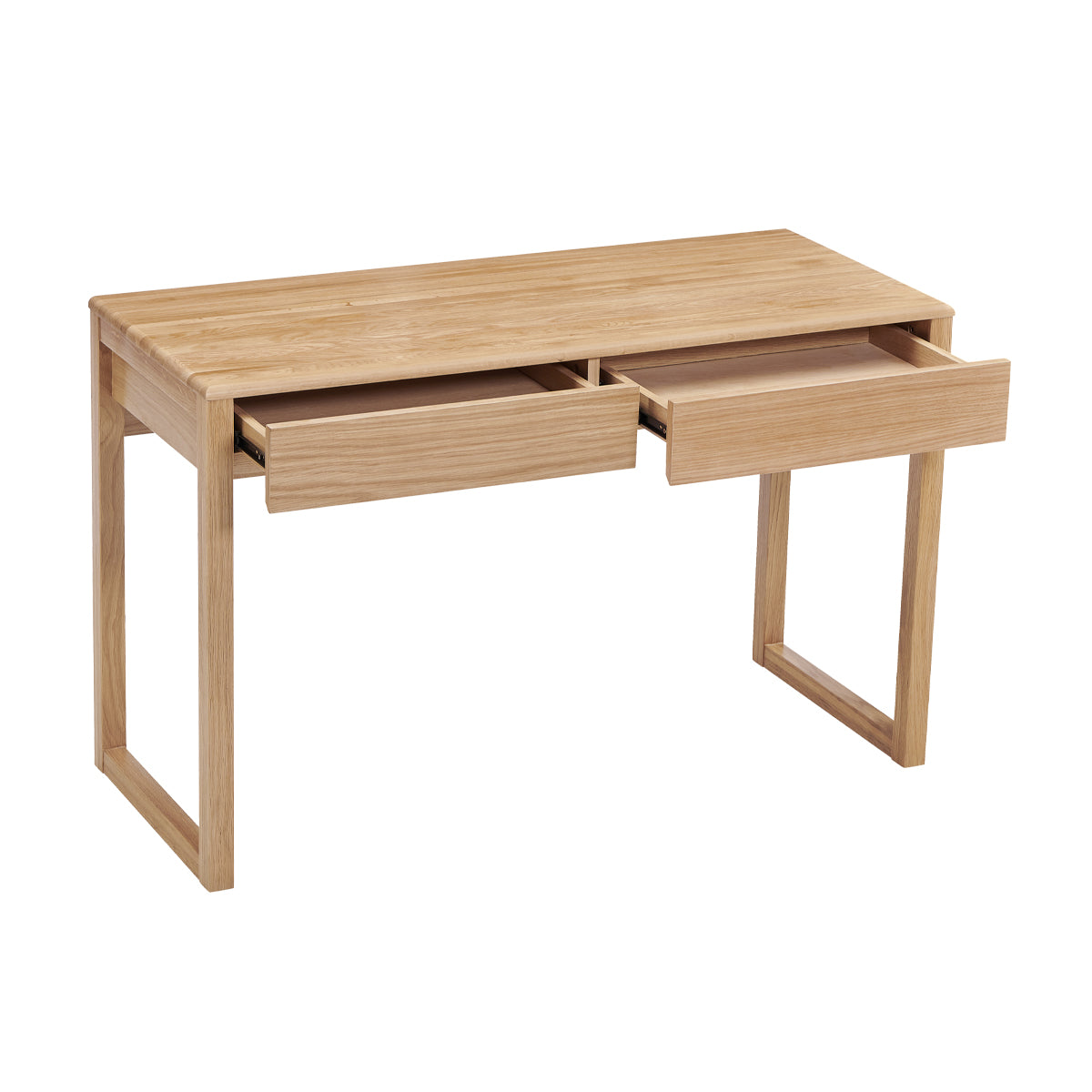 Premium Oak Avalon Desk - Solid Wood Home Office Desk with Spacious Work Surface, Ergonomic Design for Comfortable Working - Perfect for Home Office, Study Room, or Workspace