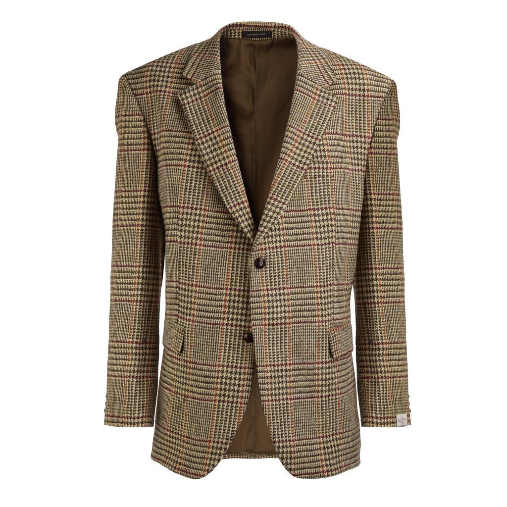 Beaucaire x Harris Tweed Classic Tan Blazer for Men | Premium Wool Jacket for Business, Office & Formal Occasions