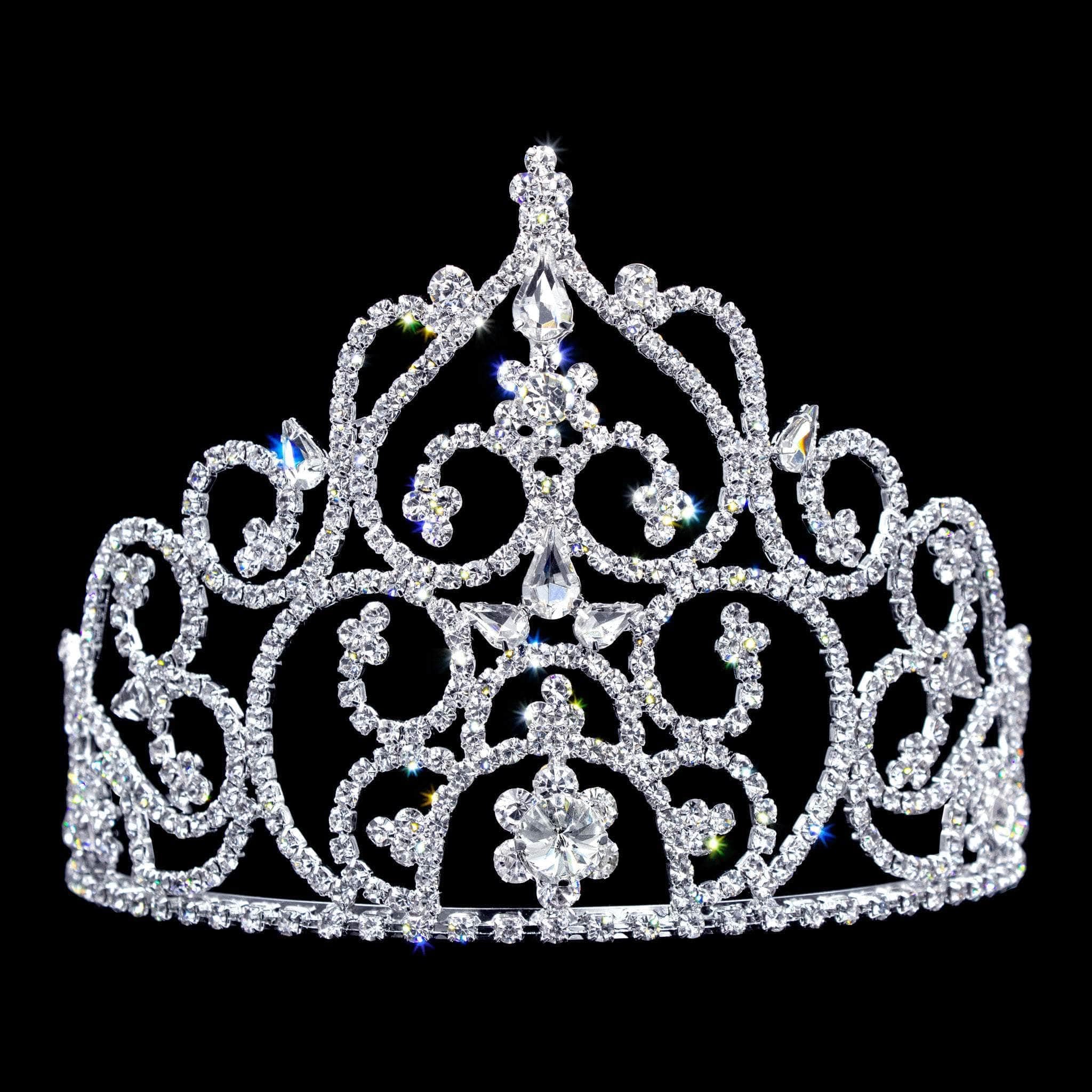 Royal Empress Tiara #11439 - Elegant Crystal Crown for Women, Bridal Party, Prom, Pageant & Cosplay | Perfect for Weddings, Birthday Parties & Special Events