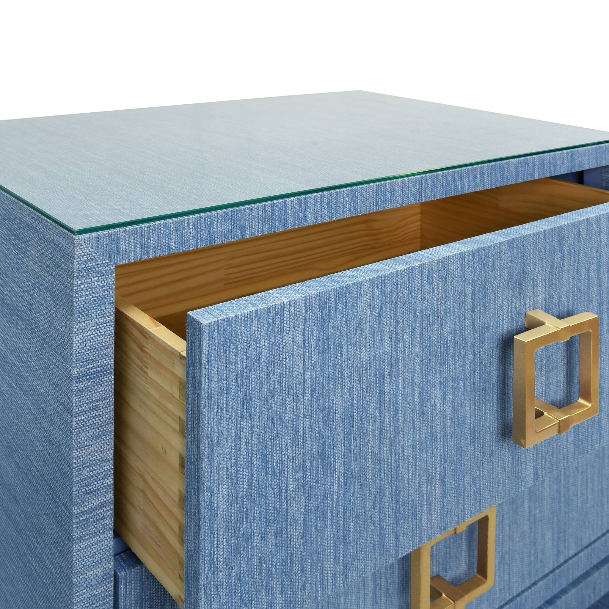 Cole Two Drawer Side Table - Modern Nightstand with Storage for Bedroom, Living Room & Office - Compact End Table with Dual Drawers for Organization
