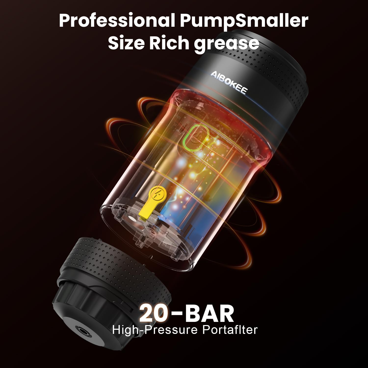 Portable Electric Espresso Machine - USB Rechargeable Travel Coffee Maker for Camping, Hiking, RV & Office - 3-in-1 Extraction for 8g Coffee Powder, Nespresso & Small Capsules - Compact Self-Heating Car Coffee Maker for Outdoor Adventures & Daily Use