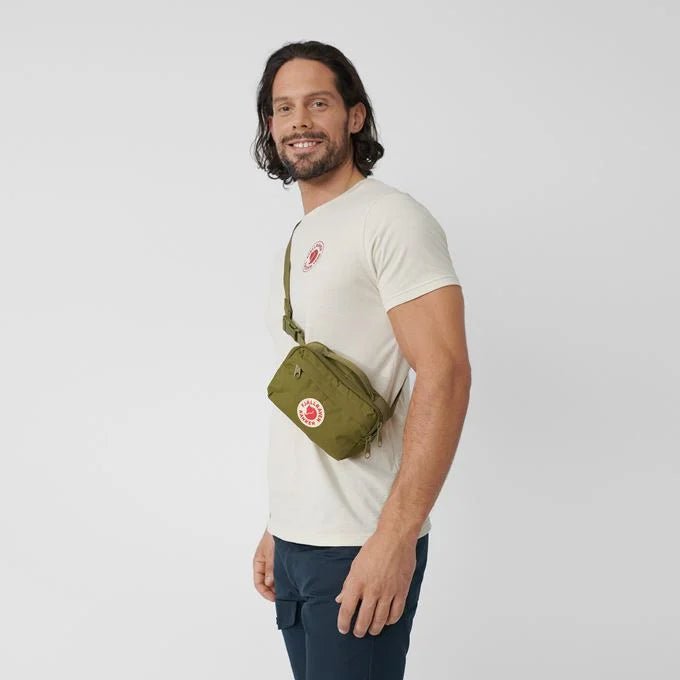 Fjallraven Kanken Hip Pack - Light Oak Crossbody Bag for Women & Men | Water-Resistant & Durable | Perfect for Travel, Hiking & Daily Use