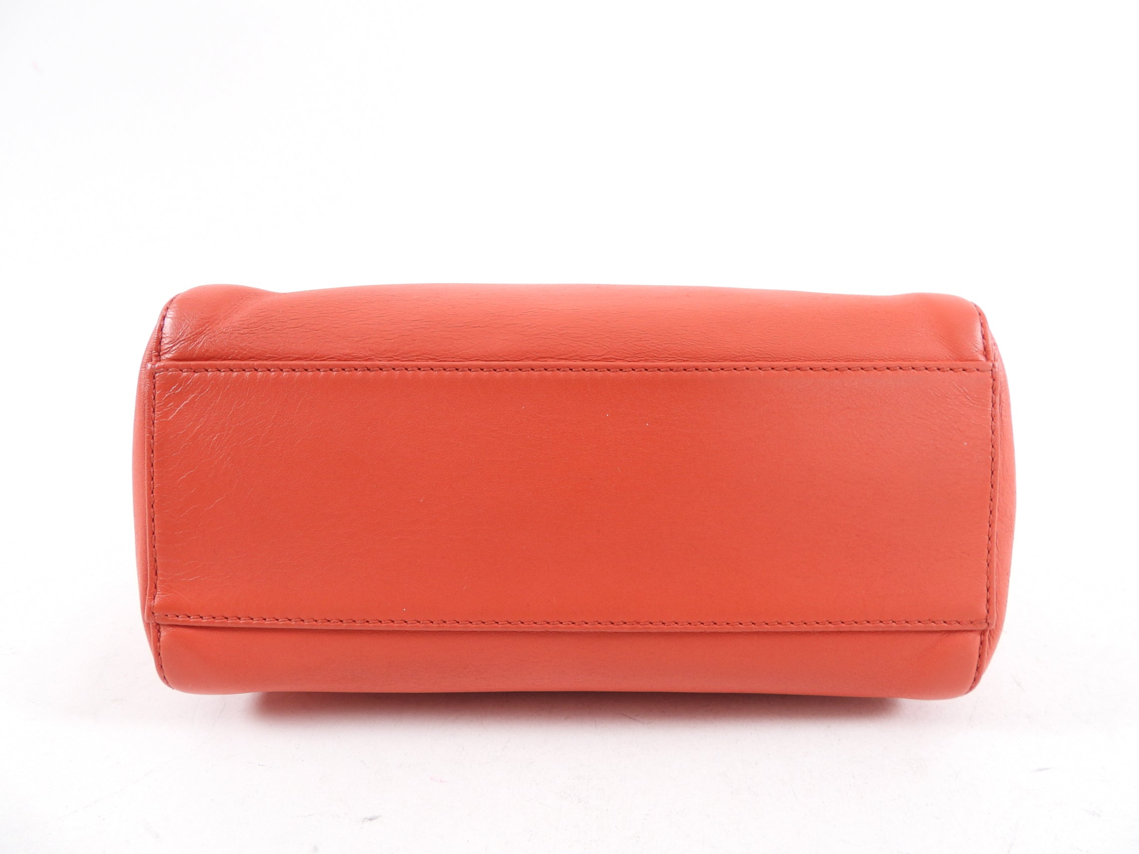Fendi Peekaboo Mini Two-Way Shoulder Bag in Red Leather - Luxury Crossbody & Top Handle Purse for Women, Perfect for Date Night & Evening Events