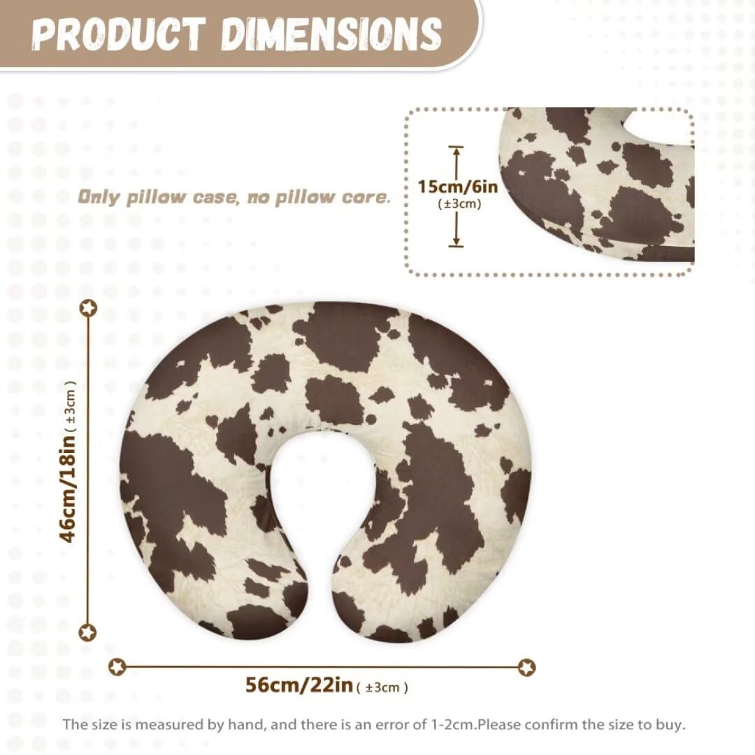 Jeiento Forest Mushroom Snail Nursing Pillow Cover - Elastic U-Shaped Breastfeeding Pillow Slipcover - Removable Washable Cover for Nursing & Bottle Feeding - Perfect for Moms & Babies at Home or Travel