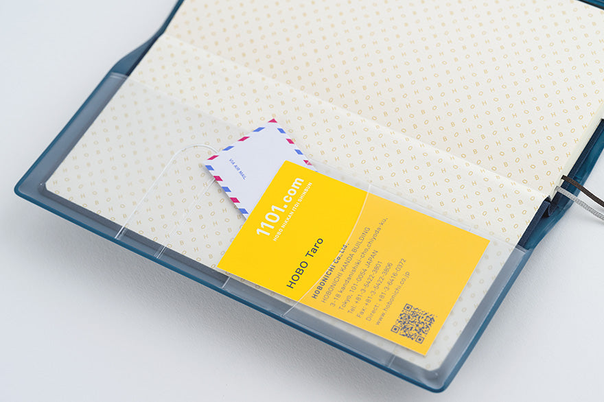 Hobonichi Techo 2025 Alettone Navy Weeks Cover - Slim Planner Cover Only for Daily Journaling, Work Planning & Personal Organization