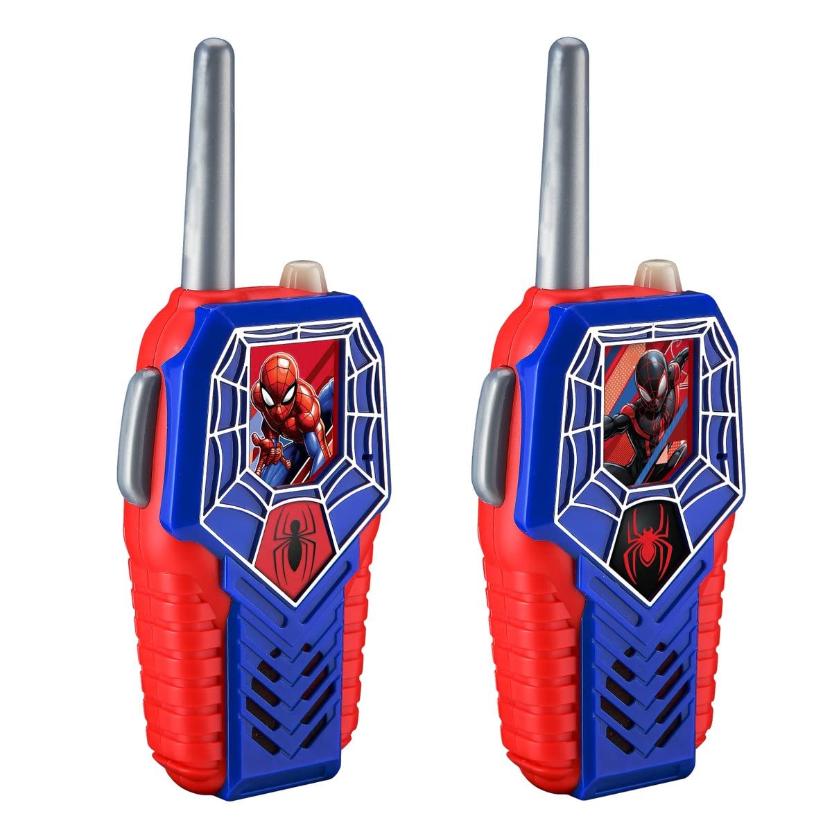 eKids Spiderman Walkie Talkies for Kids - Light-Up Toy for Indoor & Outdoor Play - Perfect for Superhero Pretend Play, Backyard Adventures & Birthday Gifts