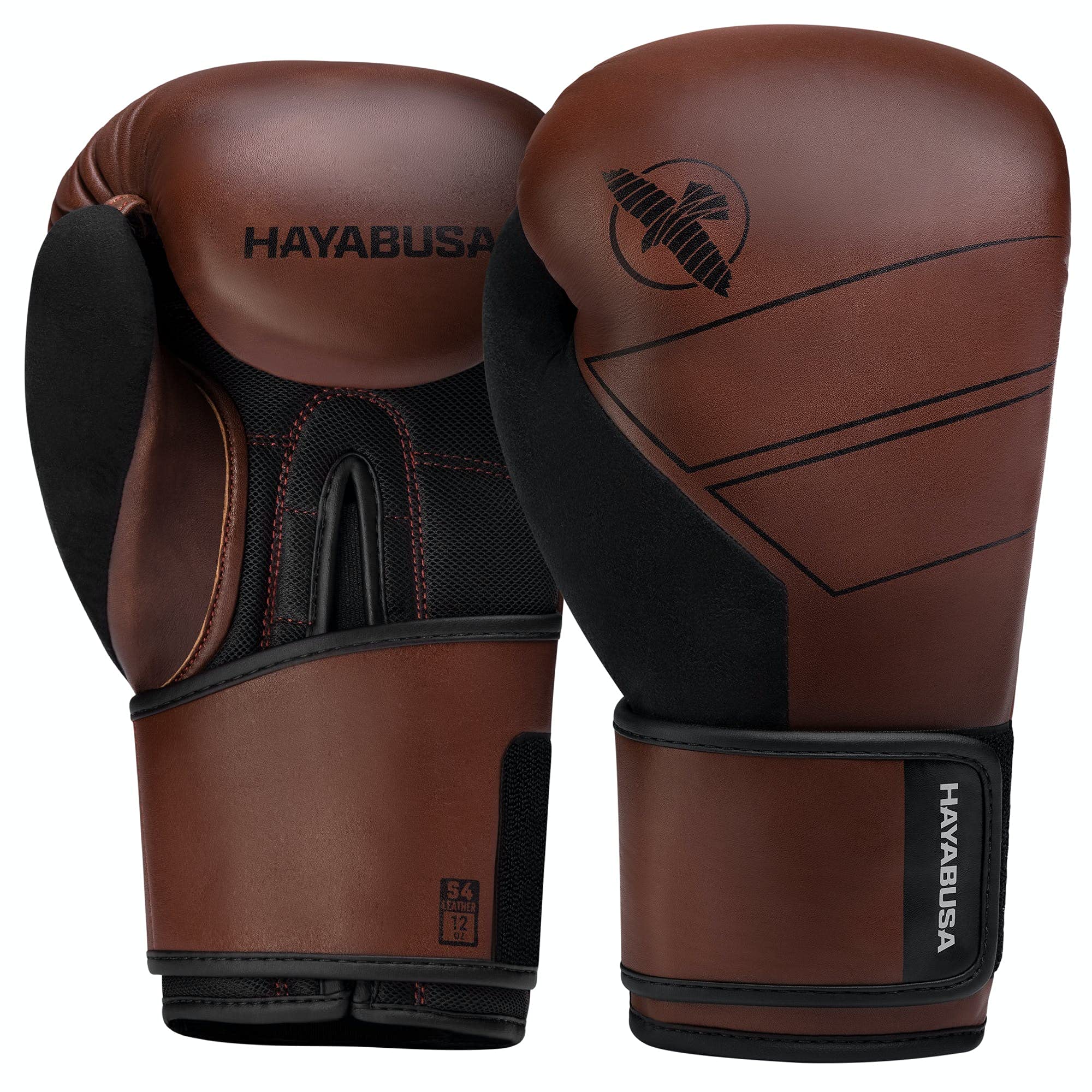 Hayabusa S4 Premium Leather Boxing Gloves for Men & Women - Training, Sparring & Heavy Bag Workouts