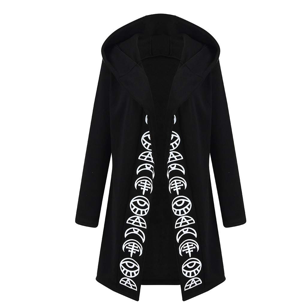 Gothic Cloak for Women Plus Size - Hooded Halloween Cardigan Punk Fashion Outerwear | Perfect for Halloween Costumes, Cosplay, Gothic Parties & Fall Layering