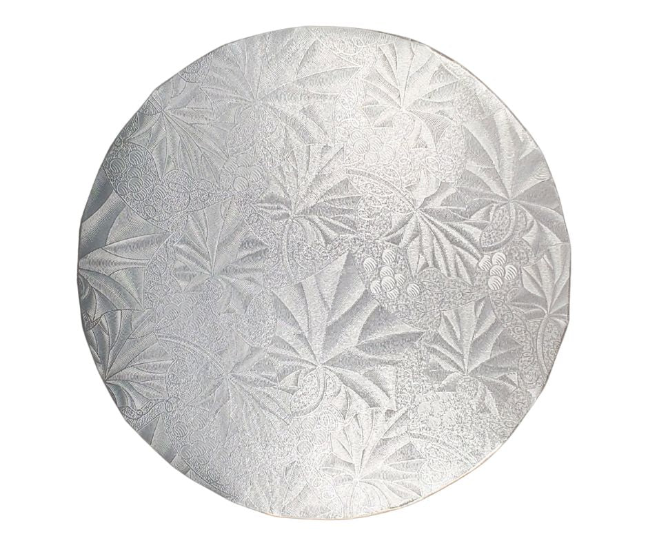 Enjay 10-Inch Round Silver Cake Board - 1/2 Inch Thick, Sturdy & Durable for Professional Baking, Wedding Cakes, and Dessert Displays