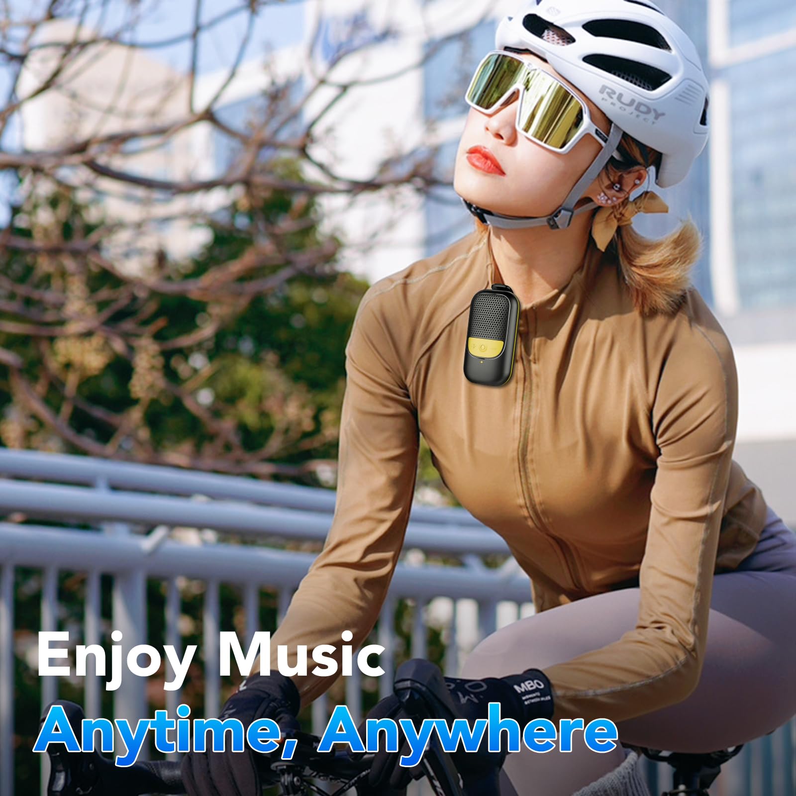 Portable Bluetooth Speaker with Built-in Mic, 15H Playtime, IP67 Waterproof - Wireless Mini Speaker for Hands-Free Calls, Outdoor Adventures, Hiking, Biking - Perfect Gift for Men & Women (Home, Office, Travel, Camping)