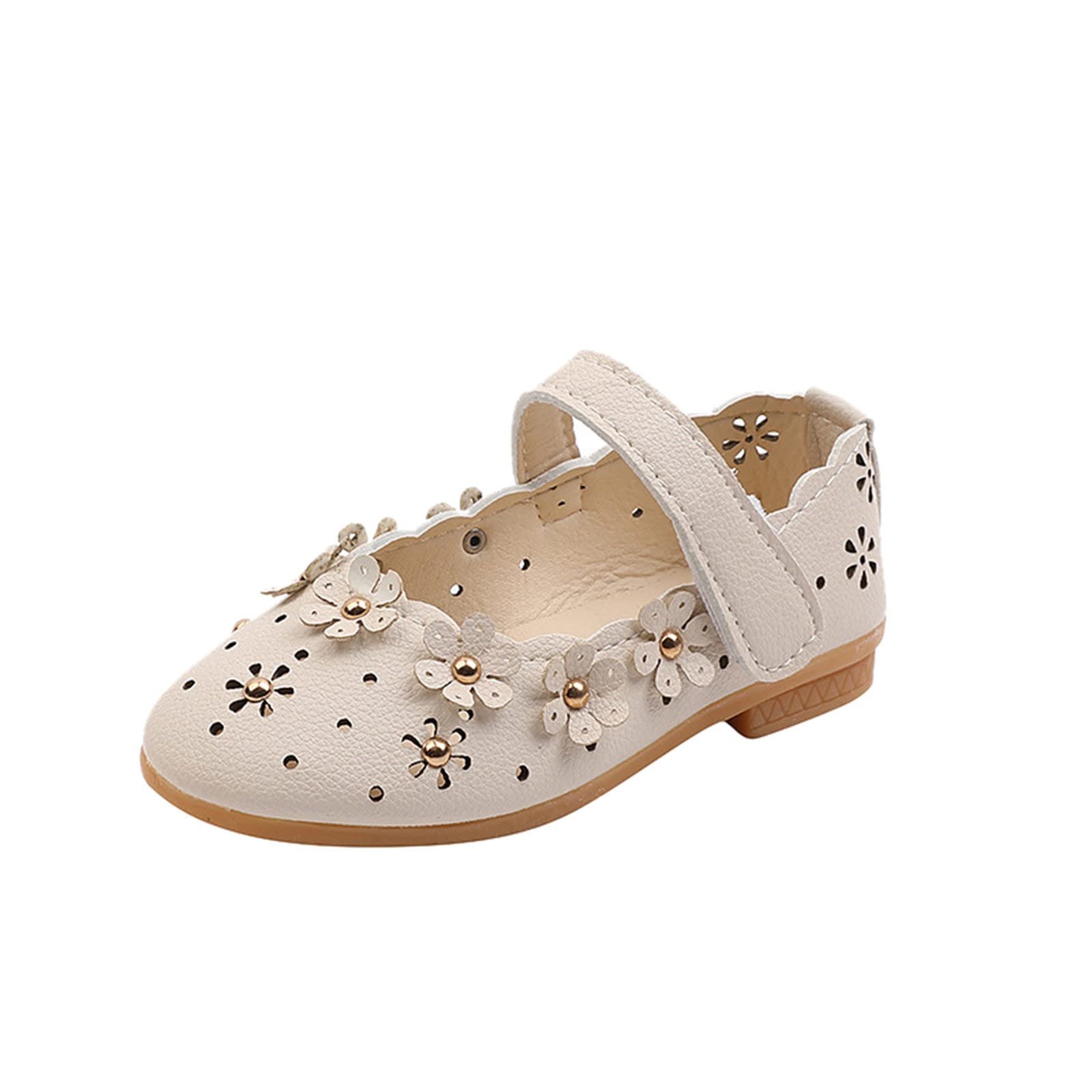 Princess Sandals for Toddler Girls - Soft Sole Flower Shoes for Walking