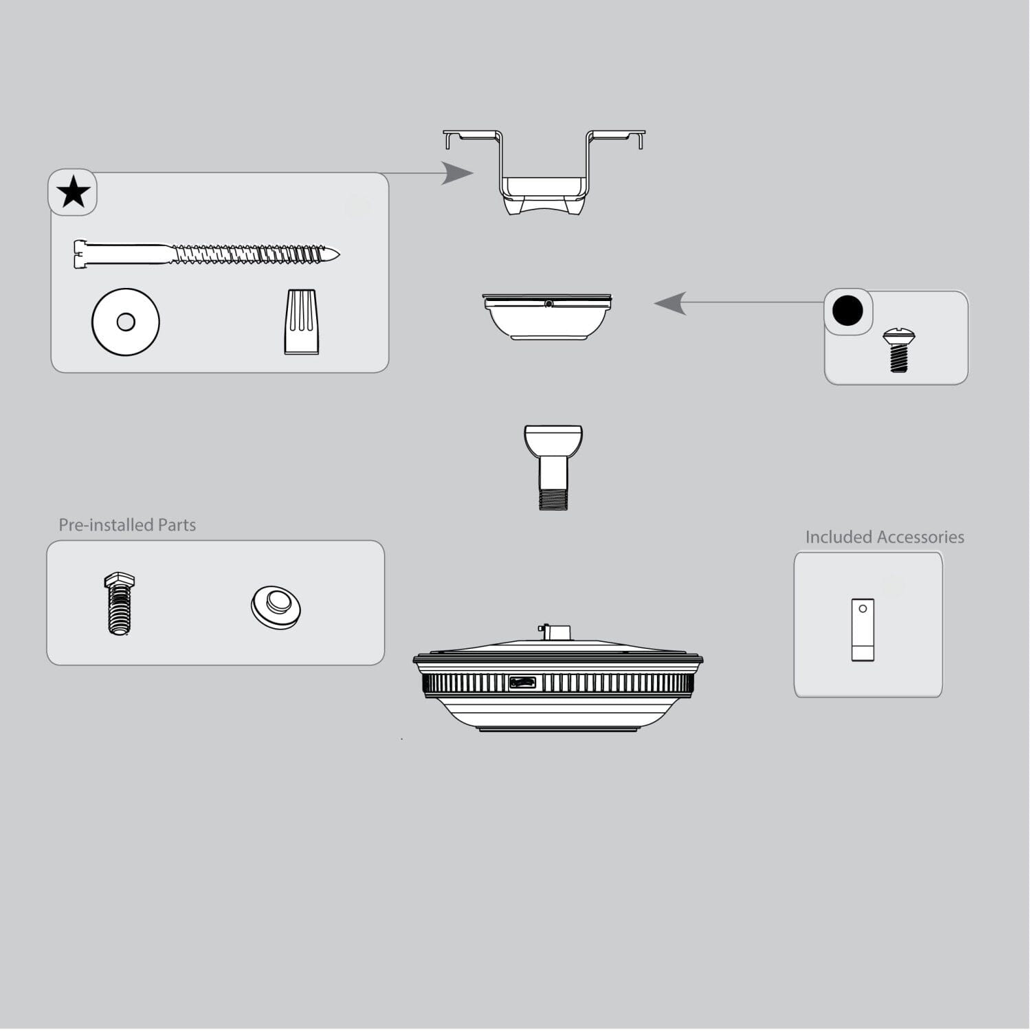 Trilobe Hanging System K006502W16 - Perfect for Home Organization, Closet Storage & Space Saving Solutions
