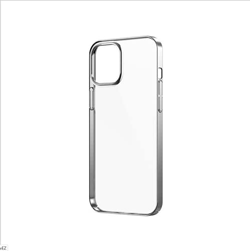 Premium Electroplated Hard Shell Phone Case for iPhone 12 - Silver | Slim Protective Cover with Scratch Resistance | Perfect for Everyday Use, Travel & Business