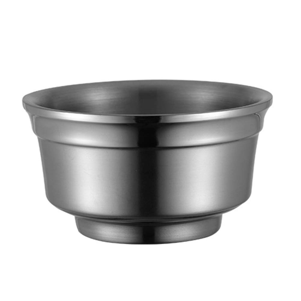 DOITOOL Double-Layer Stainless Steel Rice Bowl - Heat Resistant Porridge & Soup Bowl for Kitchen, Dining, Camping & Travel - BPA Free Food Safe Serving Dish
