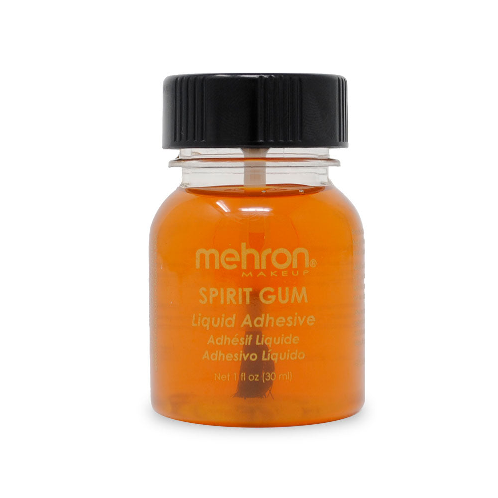 Mehron Spirit Gum Adhesive 1 Oz - Professional Makeup & Prosthetic Adhesive for Halloween, Cosplay & Special Effects