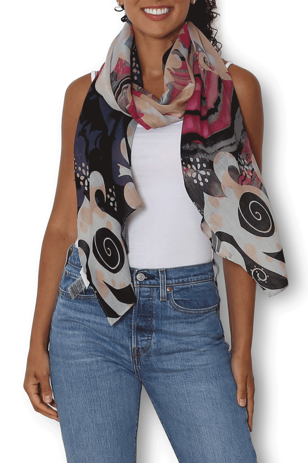 The Artists Label Scarf Bourgeois Kisses - Premium Wool Fashion Scarf for Women - Perfect for Winter, Office & Special Occasions