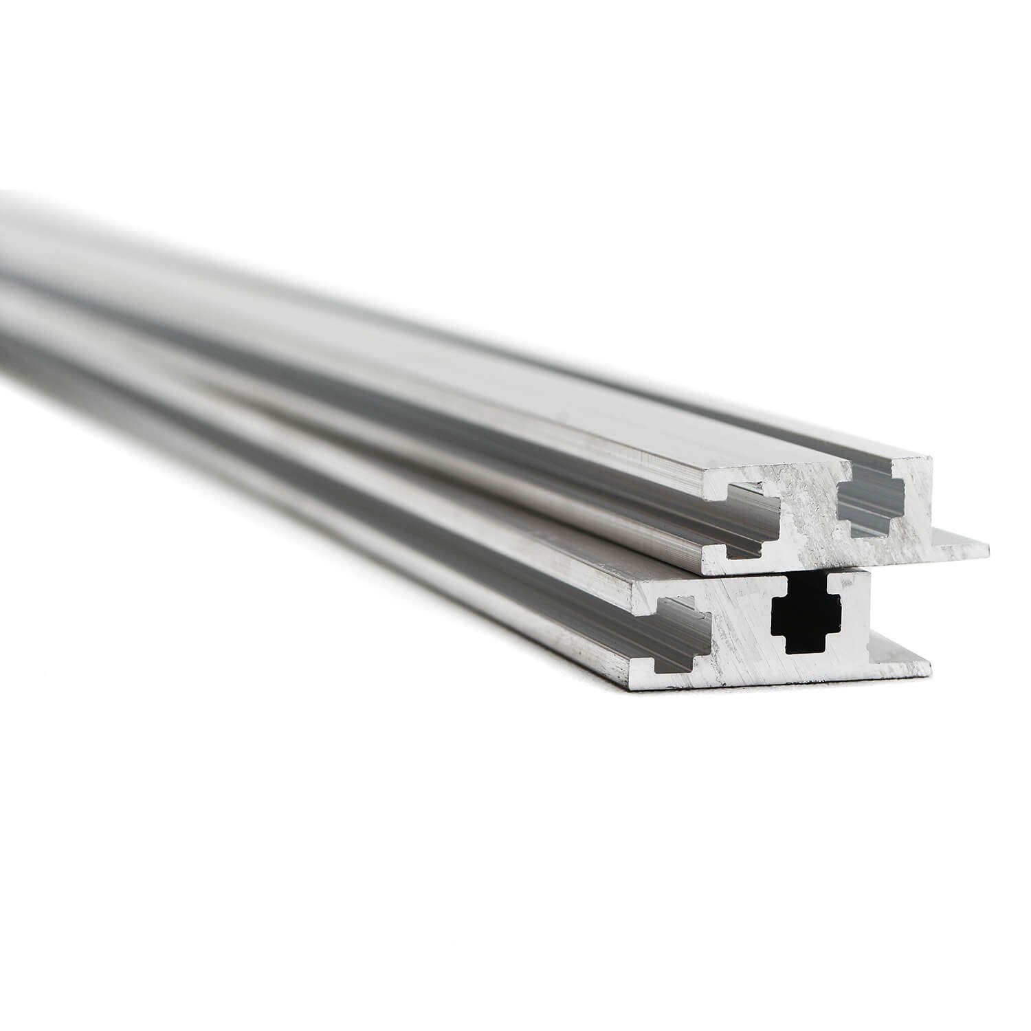 Eurorack Rails 84HP with 50 x 3mm Slide Nuts - Aluminum Alloy Modular Synth Case Hardware for Eurorack System - Perfect for DIY Modular Synth Rack & Eurorack Case Building