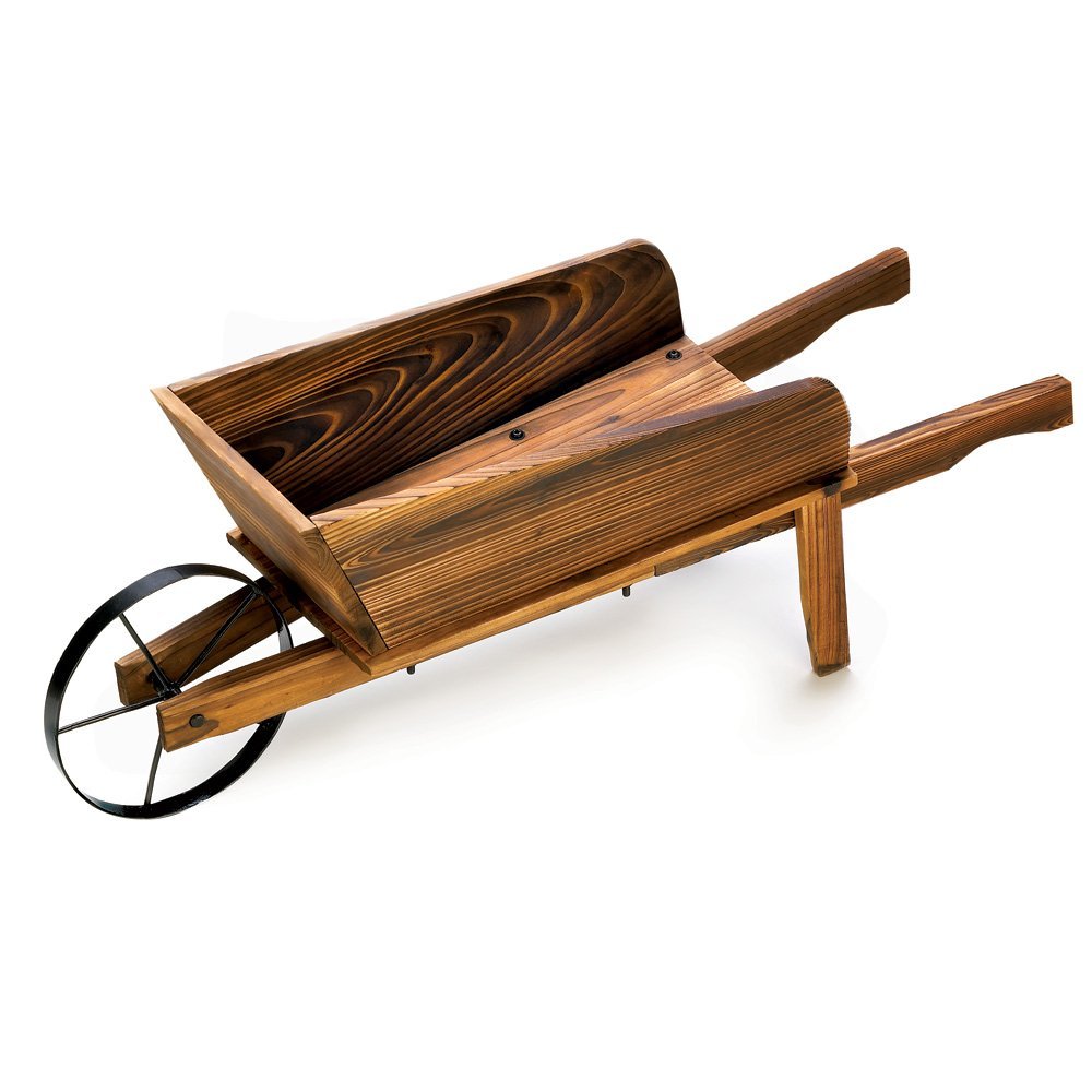 Modern Large Wooden Planters for Outdoor Garden - Contemporary Decorative Flower Box with Wheels | Perfect for Patio, Balcony, and Backyard Landscaping