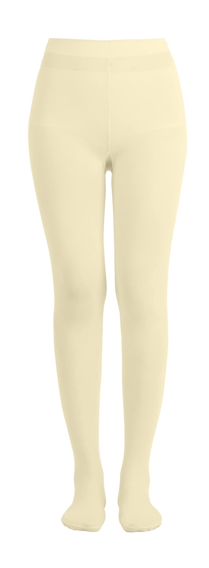 EMEM Women's Opaque Microfiber Footed Tights - Solid Color Leggings for Everyday Wear, Workout & Fashion Outfits