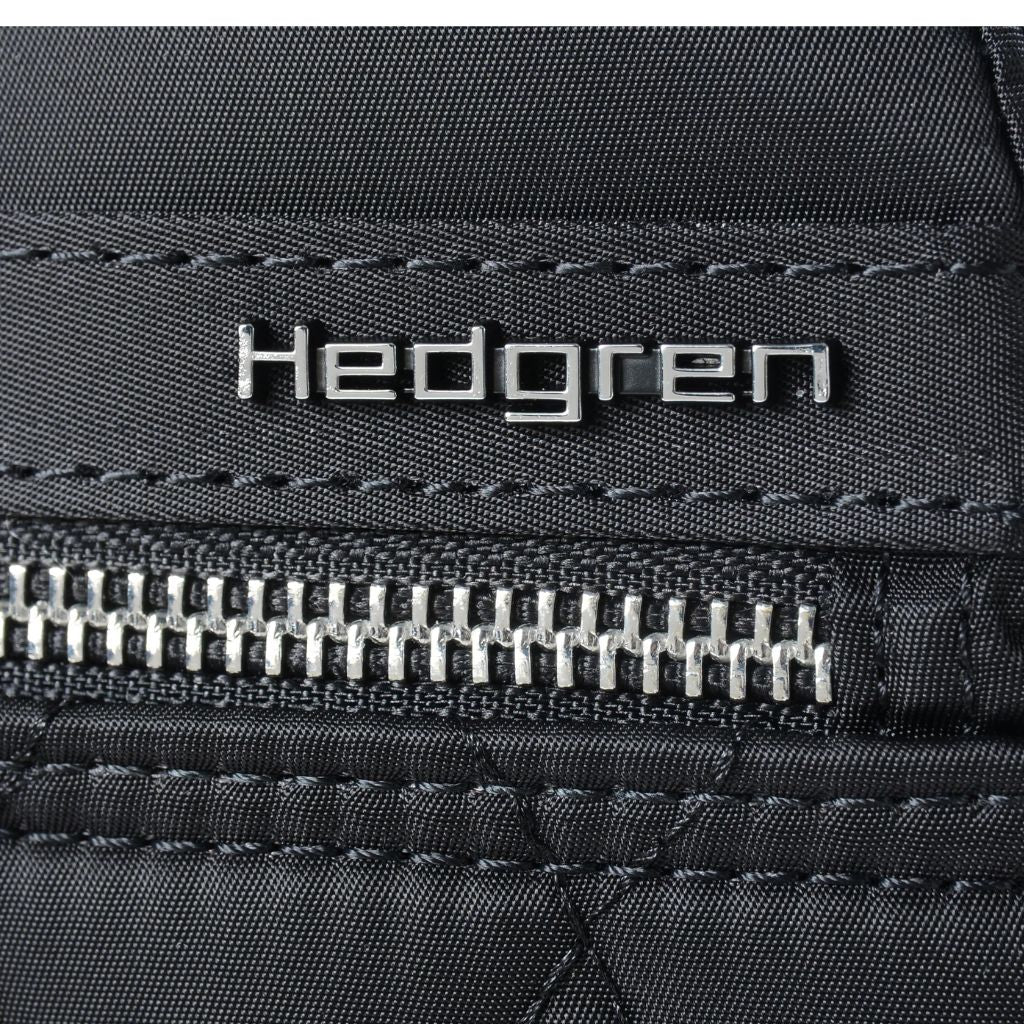 Hedgren Vogue Large Quilted Backpack for Women & Men - Stylish Black Travel Laptop Bag - Perfect for Work, School, College & Daily Commute