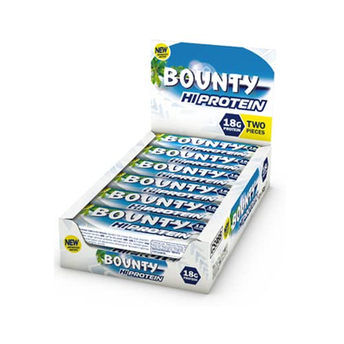 Bounty Hi Protein Bar - 12 Pack (52g Each) | High Protein Energy Snack with Milk Chocolate & Coconut | 18g Protein per Bar | Perfect for Gym, Hiking & On-the-Go Nutrition