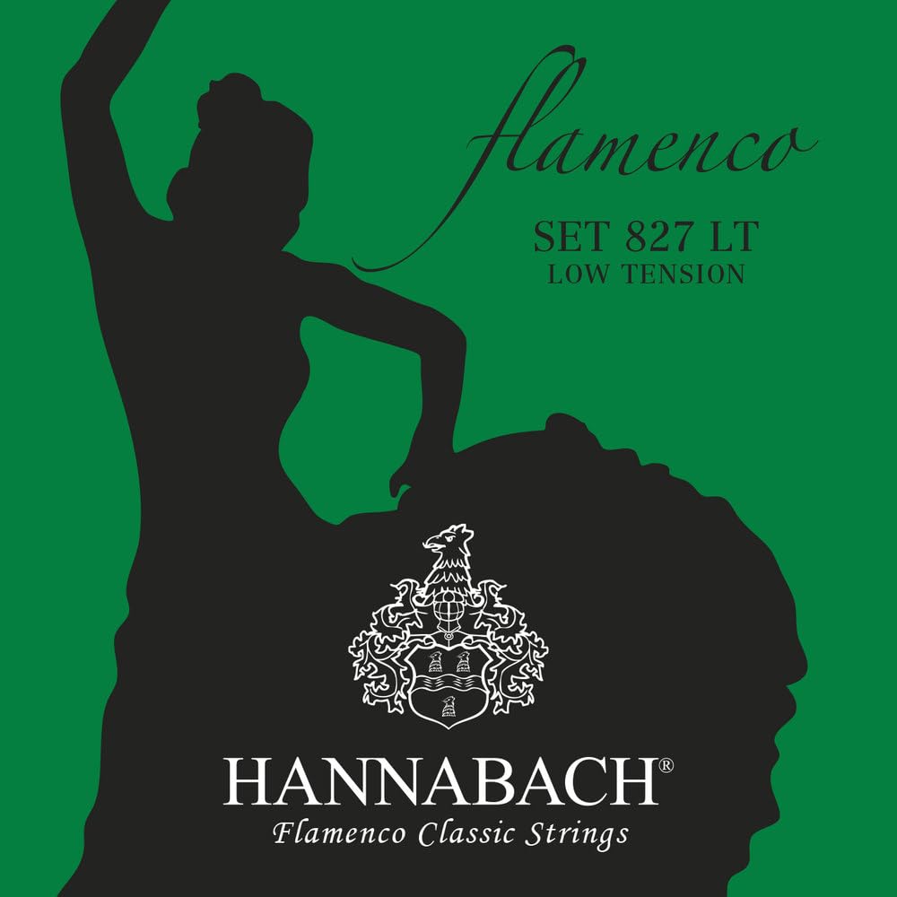 Hannabach 827LT Flamenco Series Low Tension Classical Guitar Strings - Premium German-Made Nylon Strings for Flamenco & Classical Guitar Performance