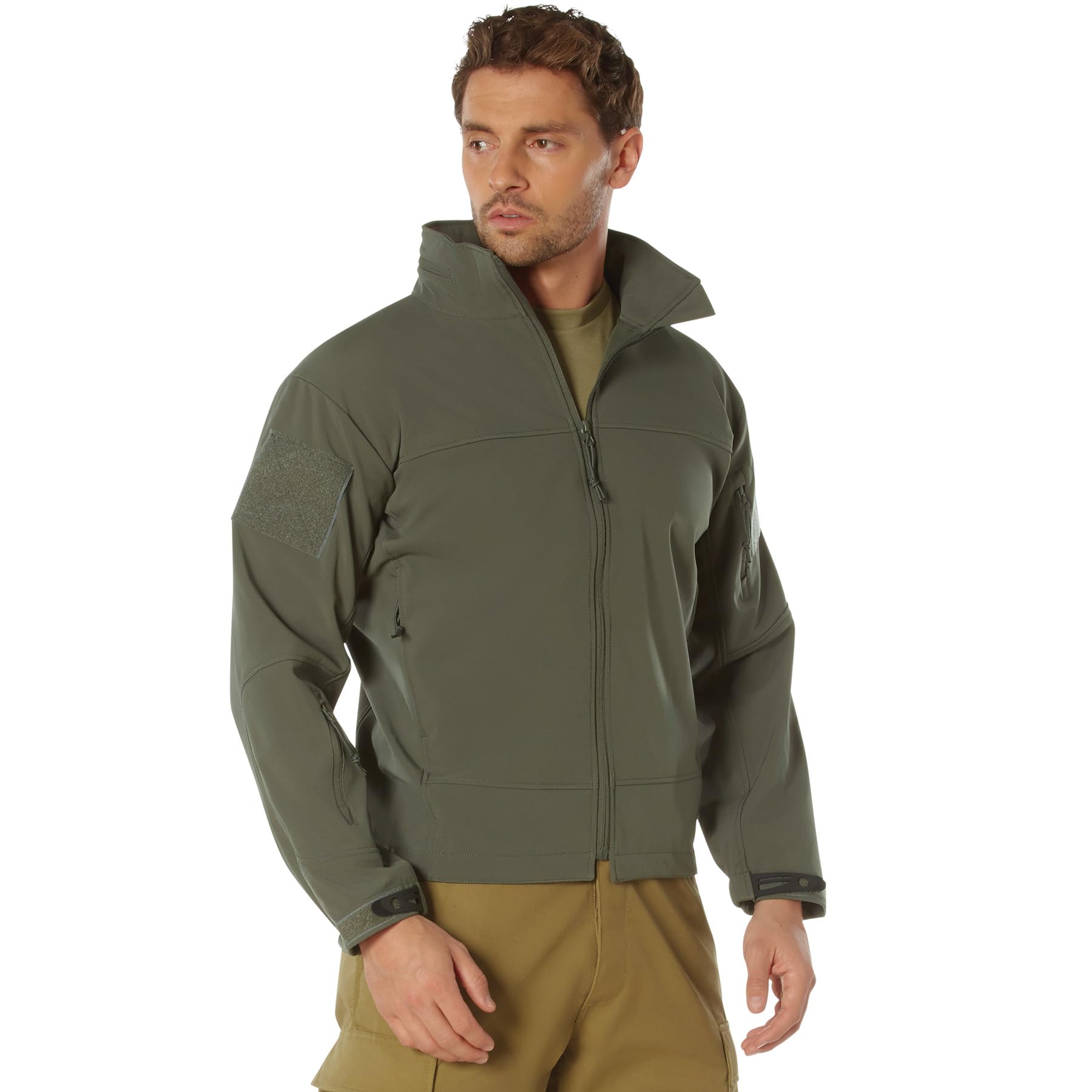 Rothco Covert Ops Lightweight Soft Shell Jacket for Men - Water-Resistant, Windproof Outdoor Jacket for Hiking, Camping & Tactical Use