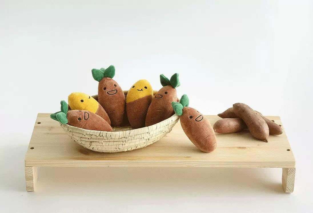 Korean Sweet Potato Dog Chew Toys - Natural & Safe Puppy Teething Chews for Small & Large Dogs - Perfect for Training, Playtime & Dental Health