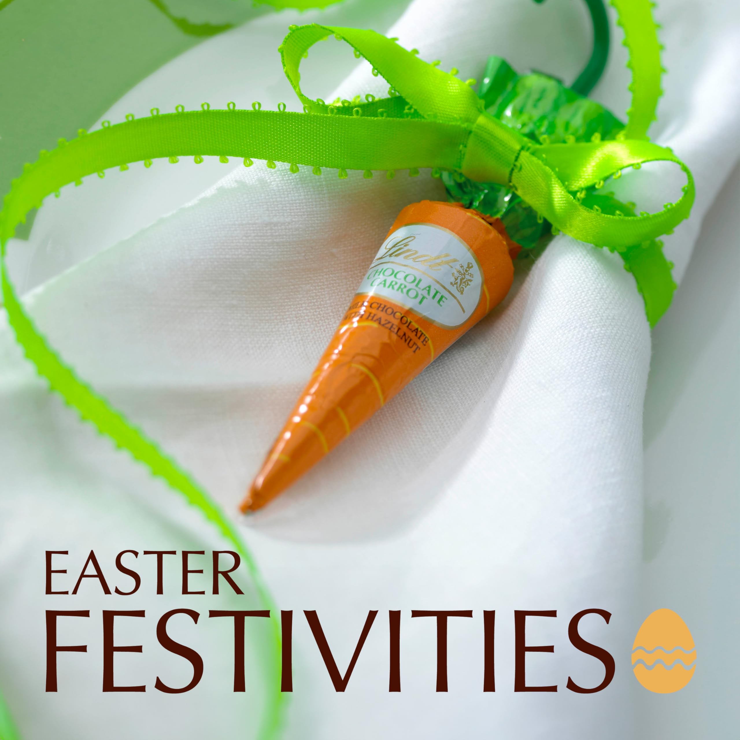 Lindt Chocolate Carrots - Premium Solid Milk Chocolate Easter Candy with Hazelnut Blend (1.9 Oz Box) - Perfect for Easter Baskets, Gift Giving & Holiday Treats