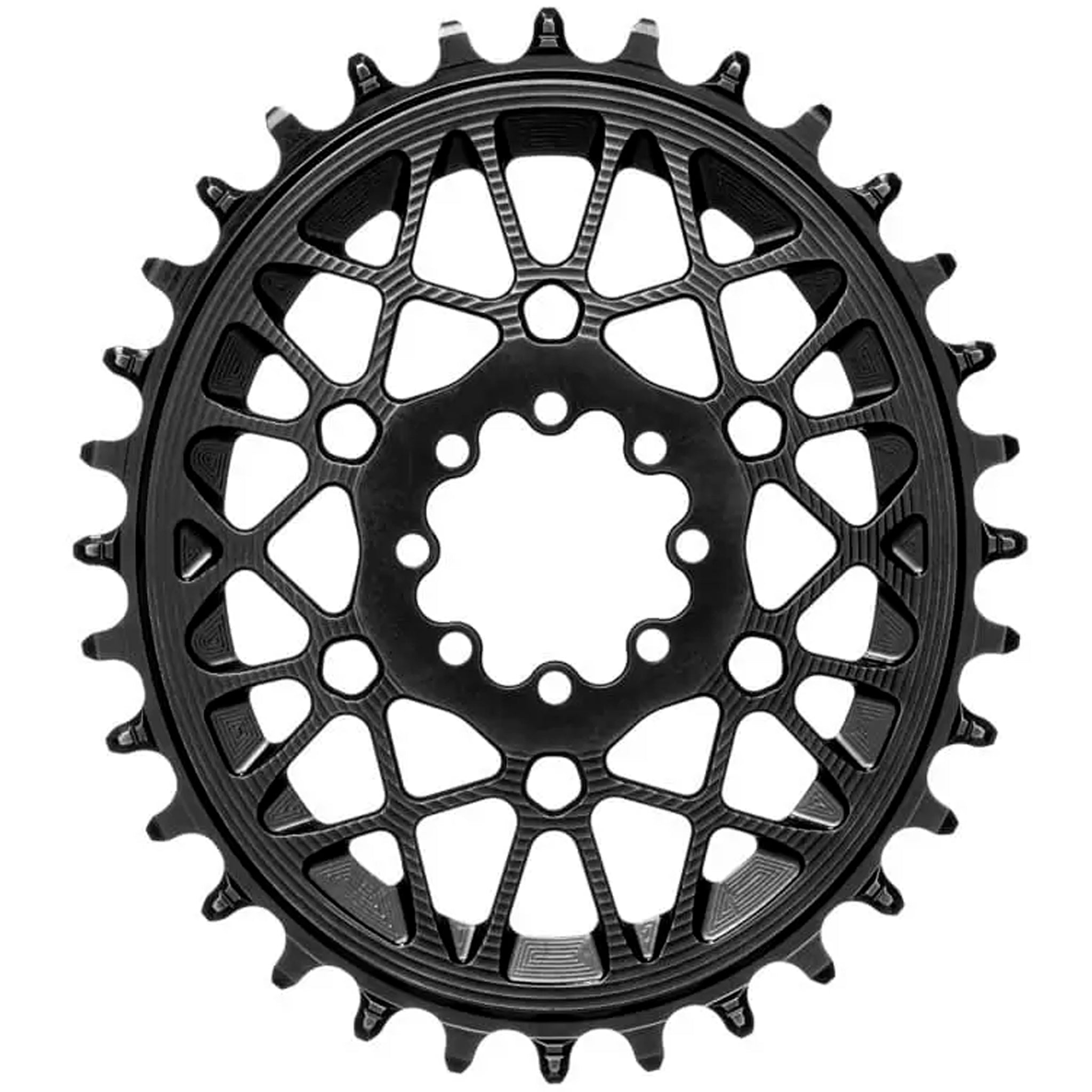 SRAM T-Type DM 8 Hole Boost Chainring - Absolute Black Oval 34T for Mountain Bikes | Compatible with SRAM Eagle Drivetrains | Ideal for Trail Riding and Off-Road Cycling