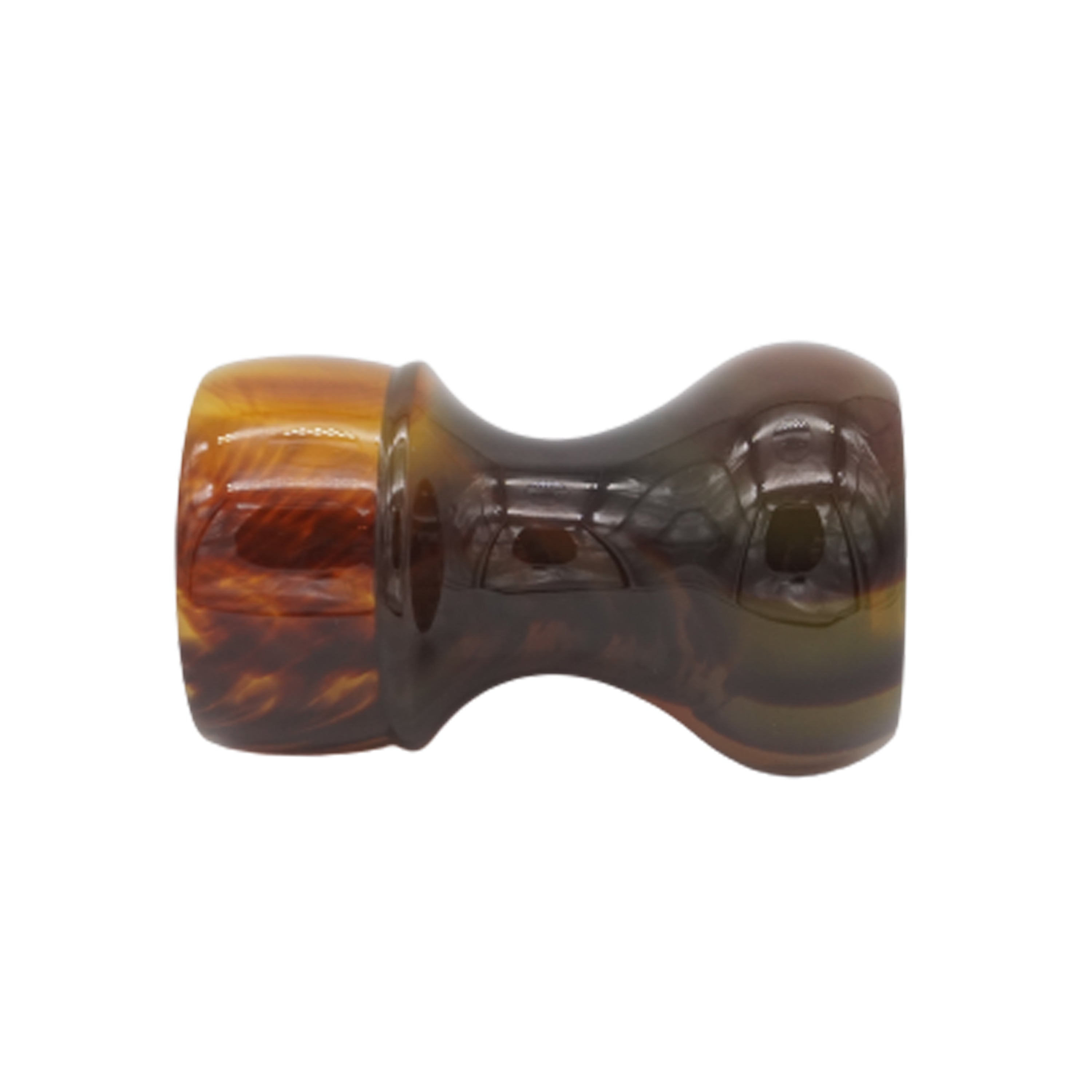 Premium Tortoise Handcrafted Shaving Brush Handle for 24mm & 26mm Knots - Durable Wooden Razor Brush Replacement - Perfect for Wet Shaving & Grooming Gifts