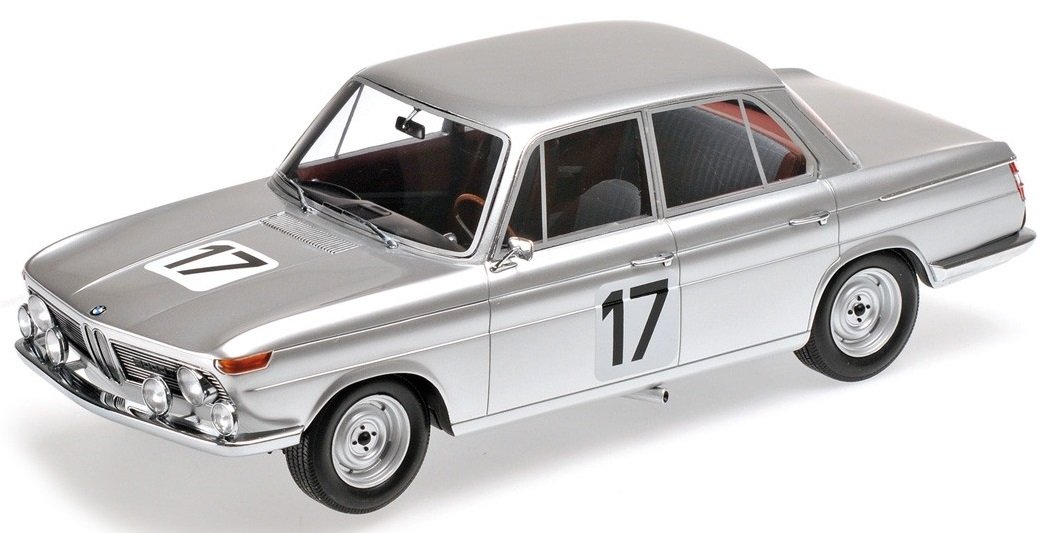 Minichamps 1:18 Scale BMW 2000 Winner 24h Spa 1966 Diecast Model Car - Collectible Racing Vehicle for Display & Showcase