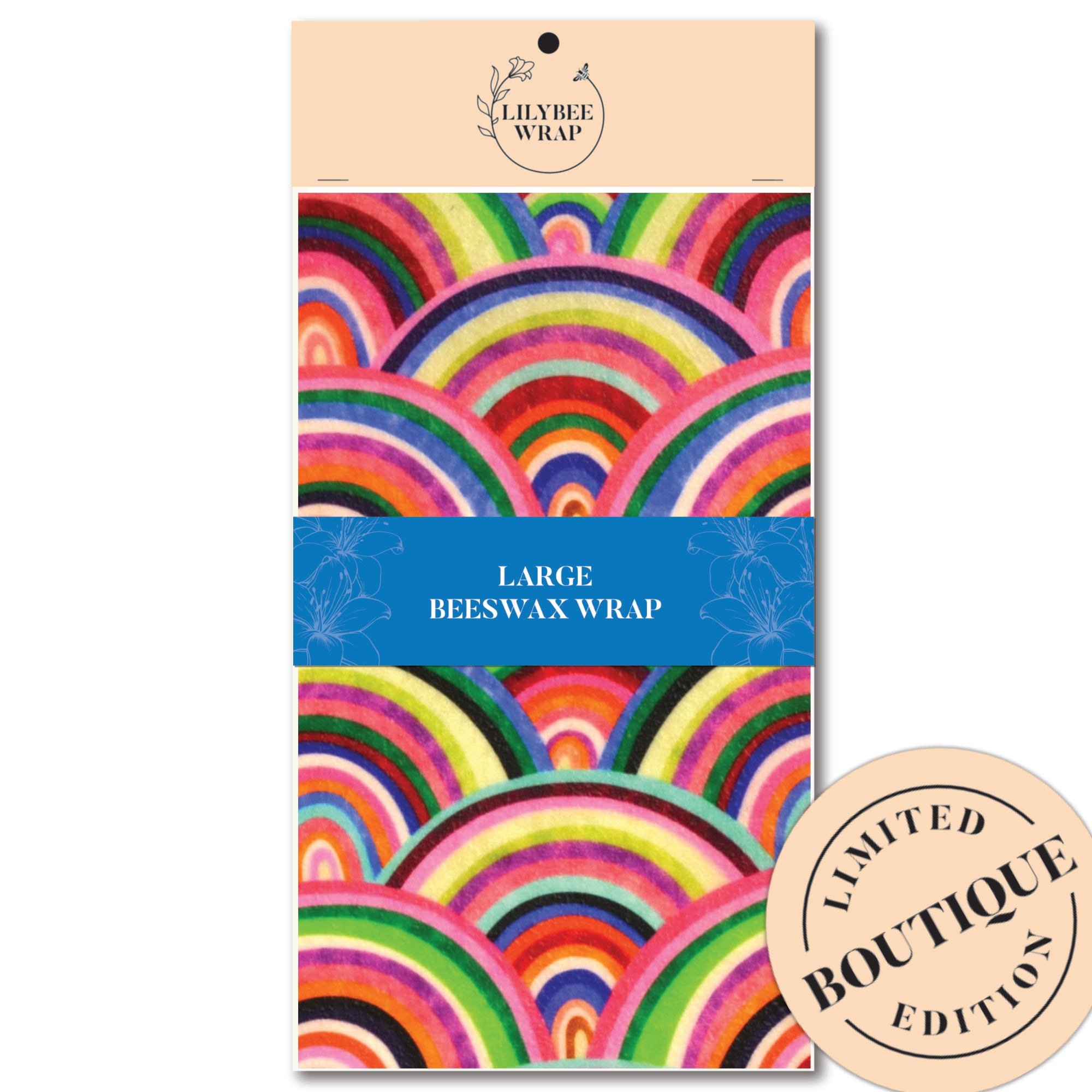 Eco-Friendly Large Beeswax Food Wrap - Reusable & Sustainable Alternative to Plastic - Perfect for Food Storage, Lunch Wrapping & Freshness Preservation