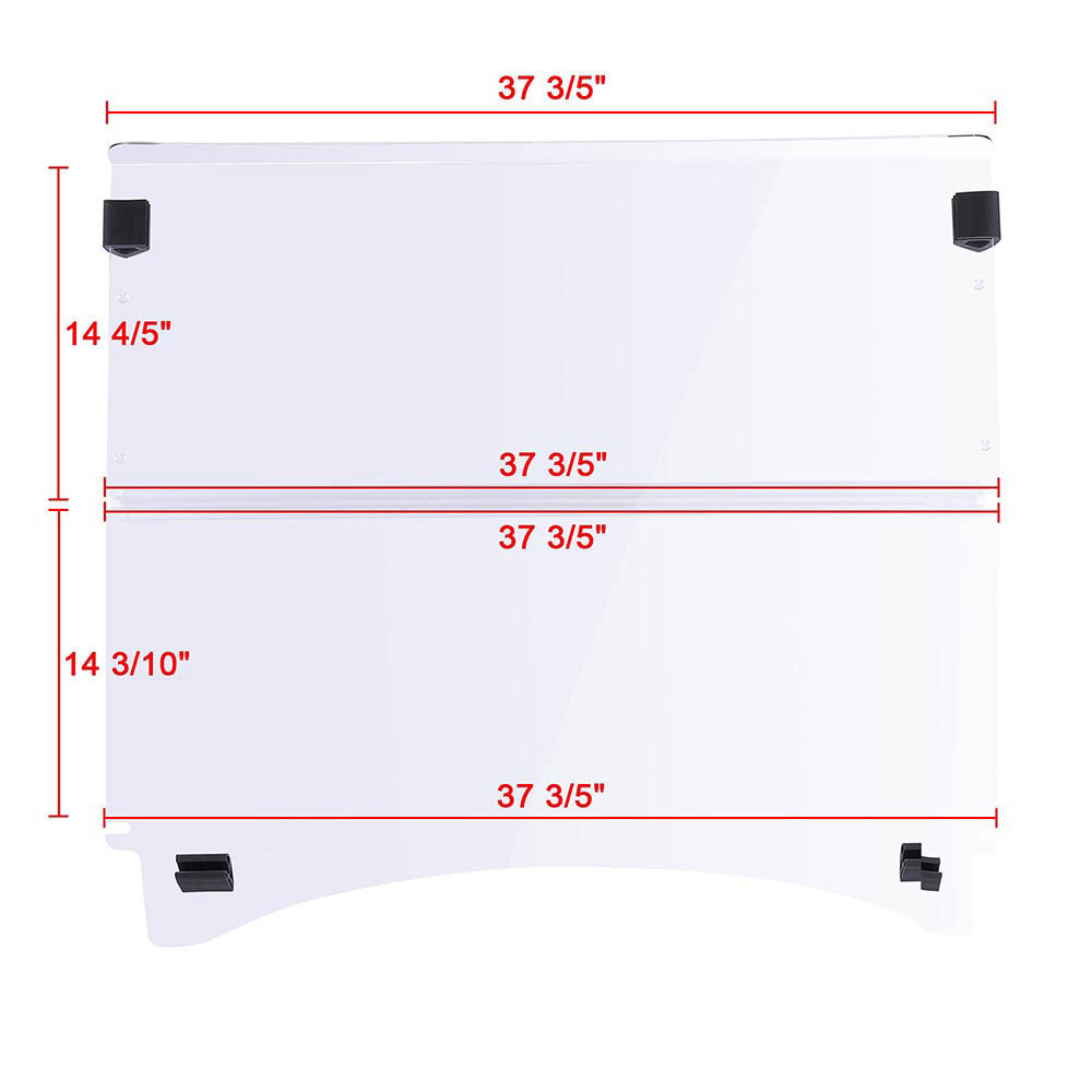TheLAShop Club Car Precedent Folding Acrylic Golf Cart Windshield - Clear Windshield for Golf Carts - Perfect for Outdoor Golfing, Camping & Resort Use
