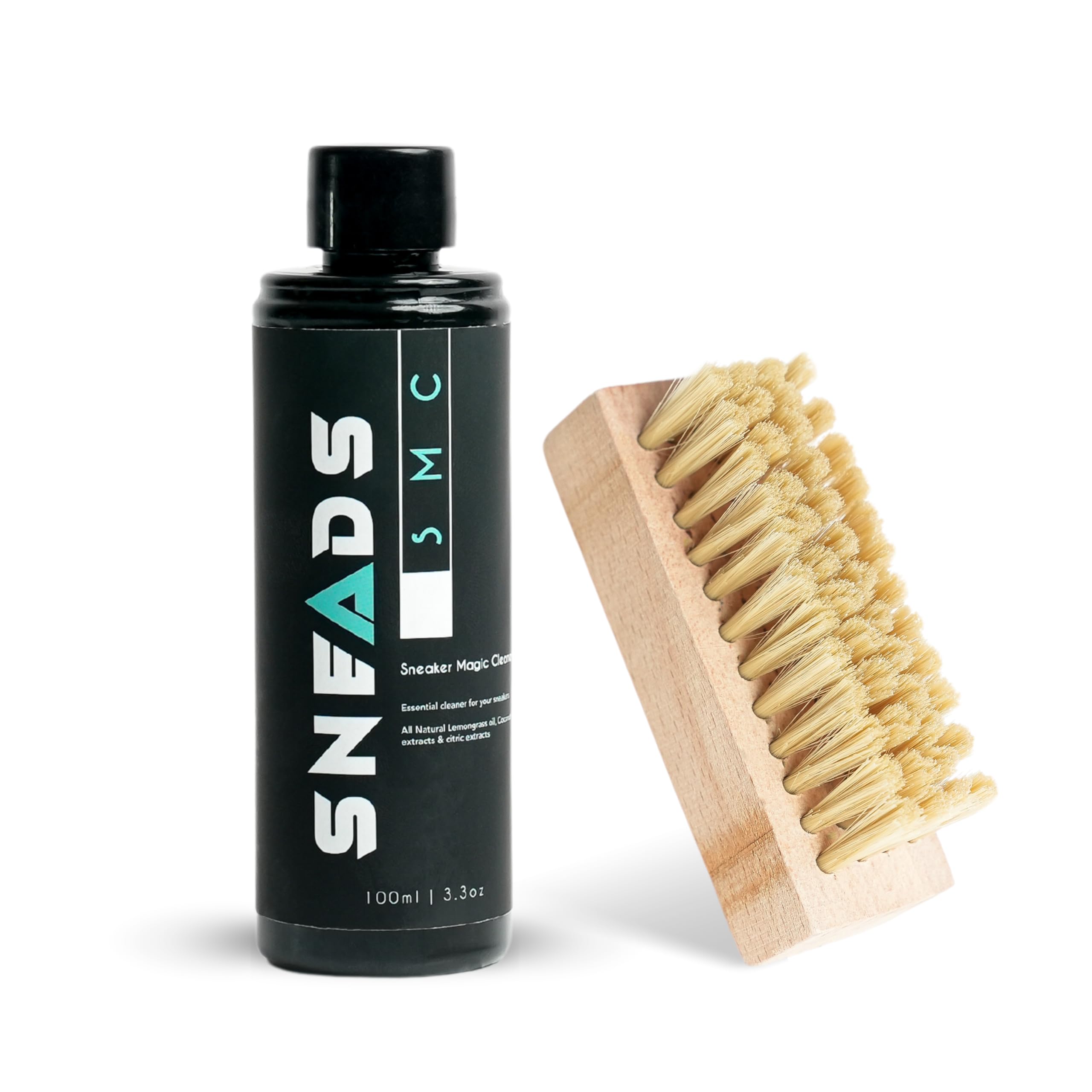 Premium Shoe Cleaning Kit for Sneakers - Quick & Effective Shoe Cleaner with Medium Bristle Brush & Cleaning Solution | White Shoe Care Set for Men & Women | Perfect for Daily Cleaning, Sneaker Maintenance & Shoe Restoration