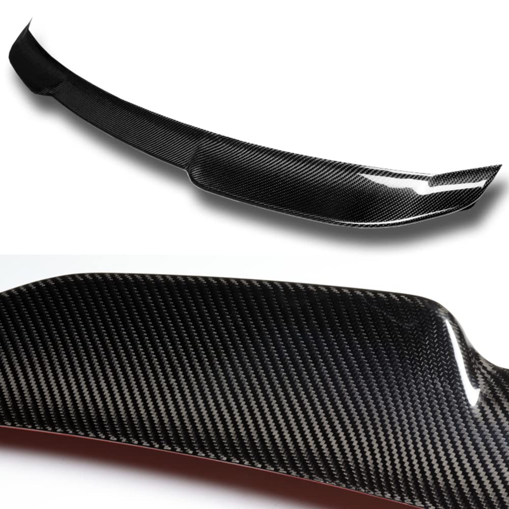 **Q1-Tech 3K Carbon Fiber V-Style Trunk Spoiler Wing for 2016-2023 Nissan Maxima - Rear Lip Spoiler Upgrade - Enhances Aerodynamics & Style (Perfect for Street Racing & Car Shows)**