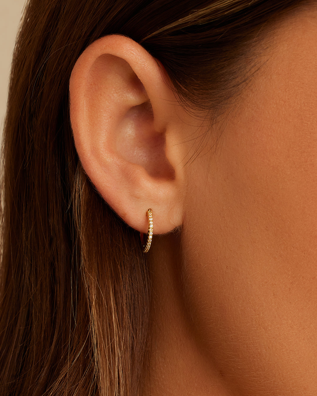 Madison Shimmer Huggies Earrings - Dainty & Elegant Hoop Earrings for Women - Perfect for Parties, Weddings & Everyday Wear