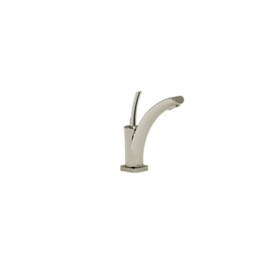 Riobel Salomé Single Hole Bathroom Faucet - Modern Matte Black Finish - SA00PN - Perfect for Vanities, Powder Rooms & Small Bathrooms