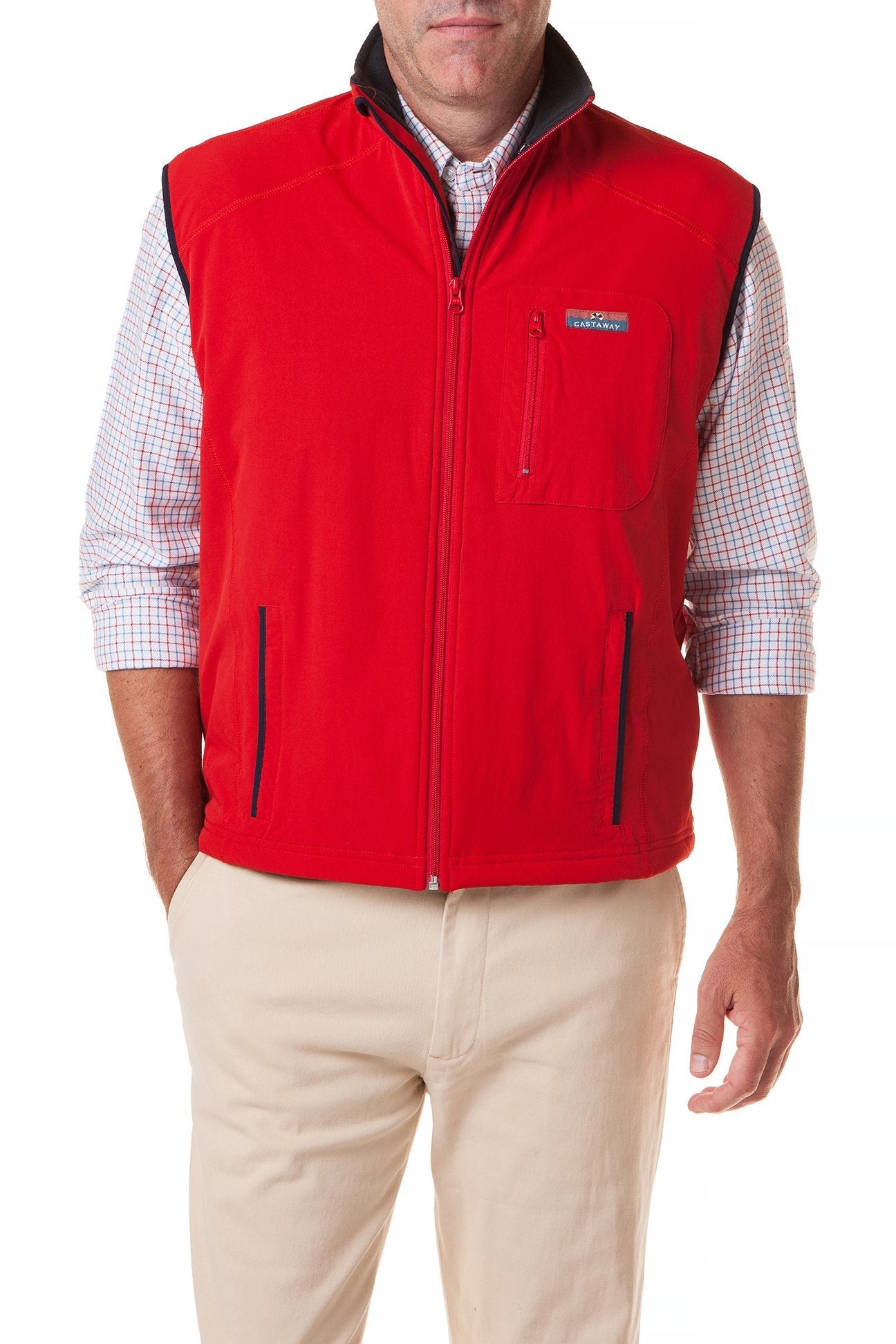 Tidal Wind Vest for Men & Women - Lightweight Cardinal Red Running Jacket for Outdoor Sports & Hiking