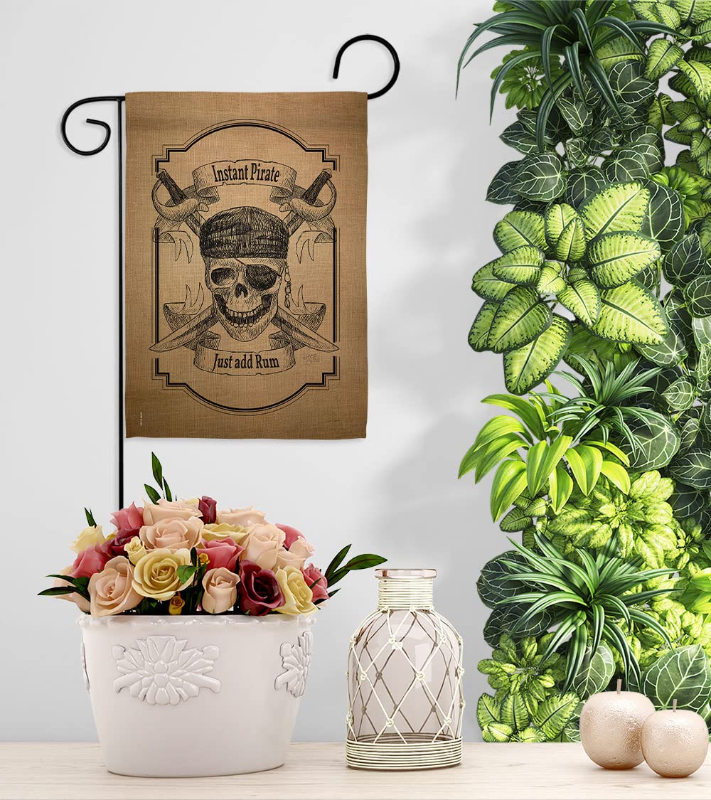 Coastal Pirate Burlap Flags Set - 28