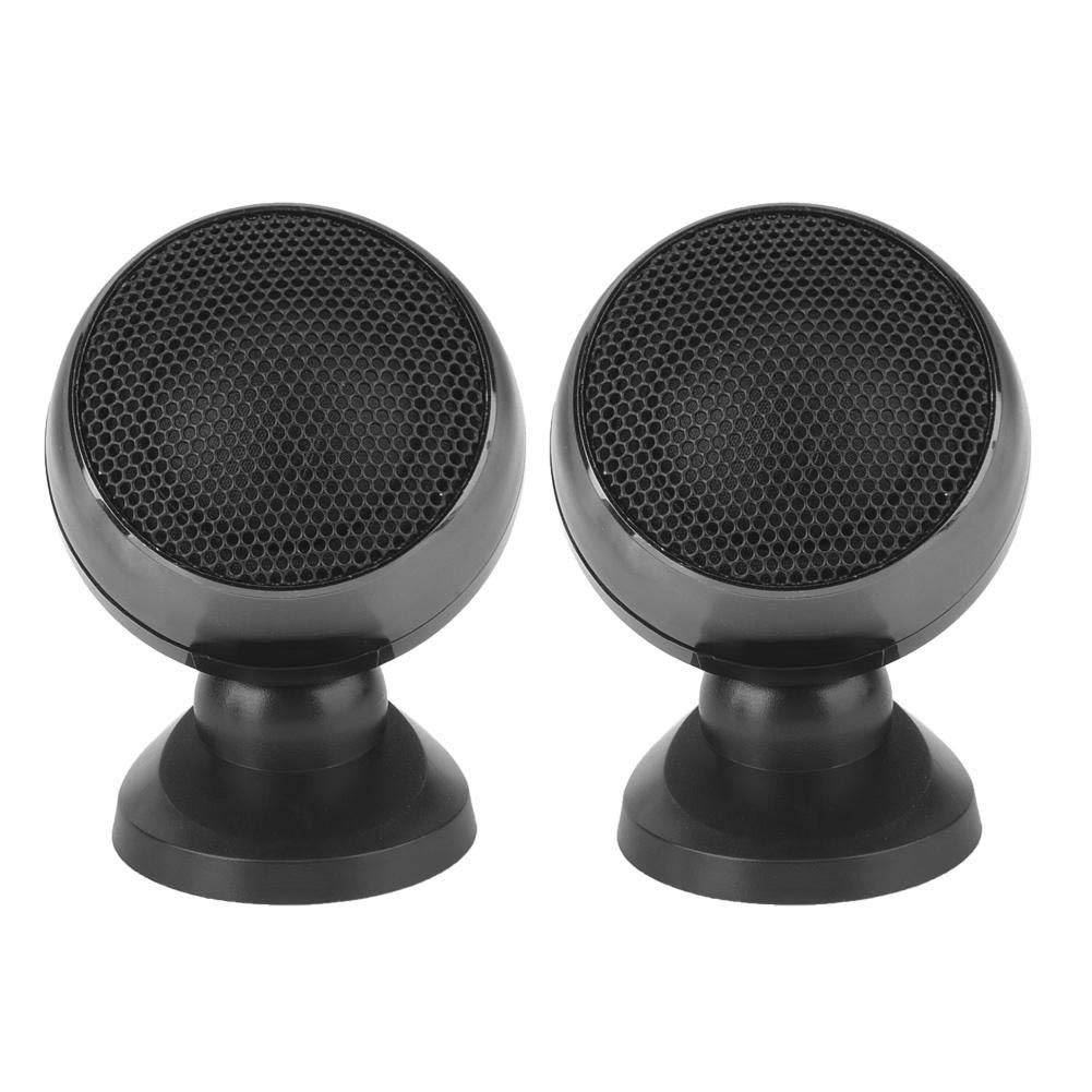 Acouto 2-Piece High Power Car Tweeter Speakers - Premium Stereo Audio System for Crystal Clear Music (Black) | Perfect for Car Audio Upgrades & Home Theater Systems