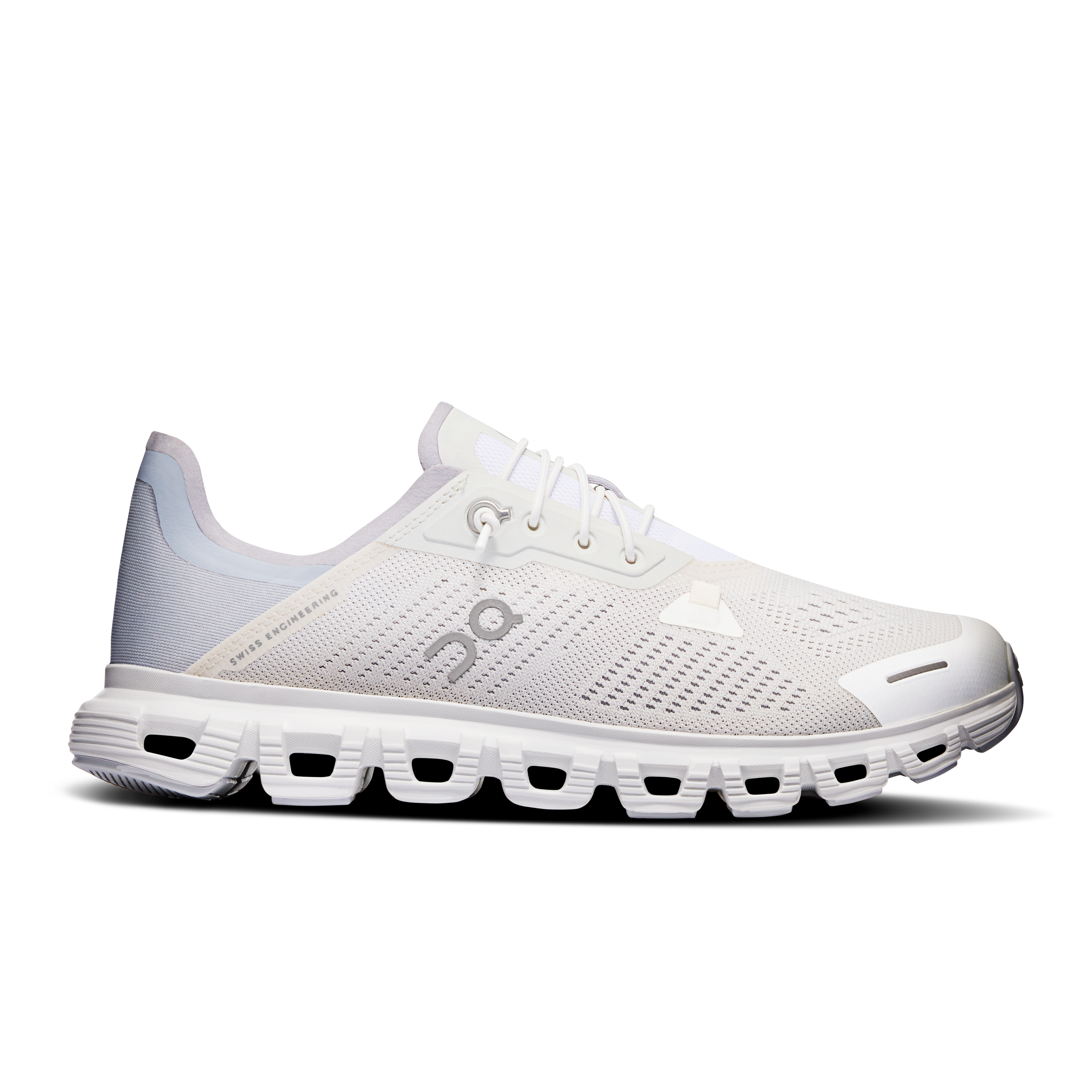 On Running Women's Cloud 6 Coast Running Shoes - White/Glacier - Lightweight & Breathable for Road Running, Jogging & Gym Workouts