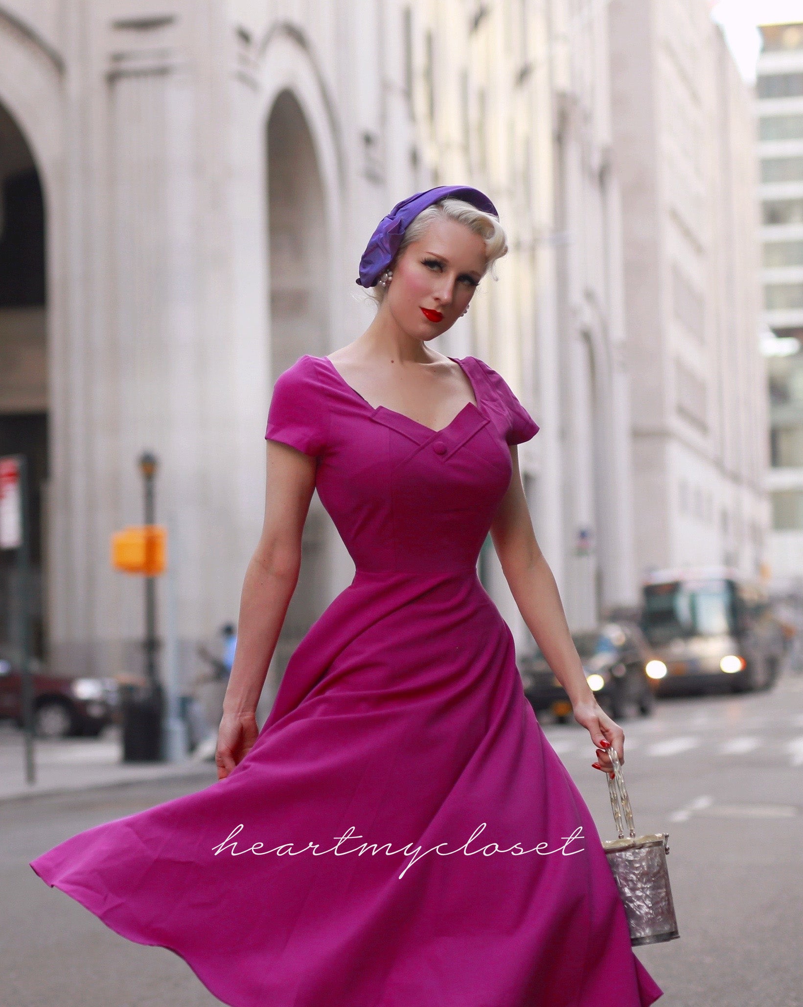 Viola Swing Dress - 1950s Retro Vintage Swing Dress for Women - Perfect for Parties, Dances & Casual Wear