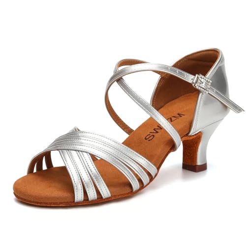 Silver-heel 2inch-suede Sole