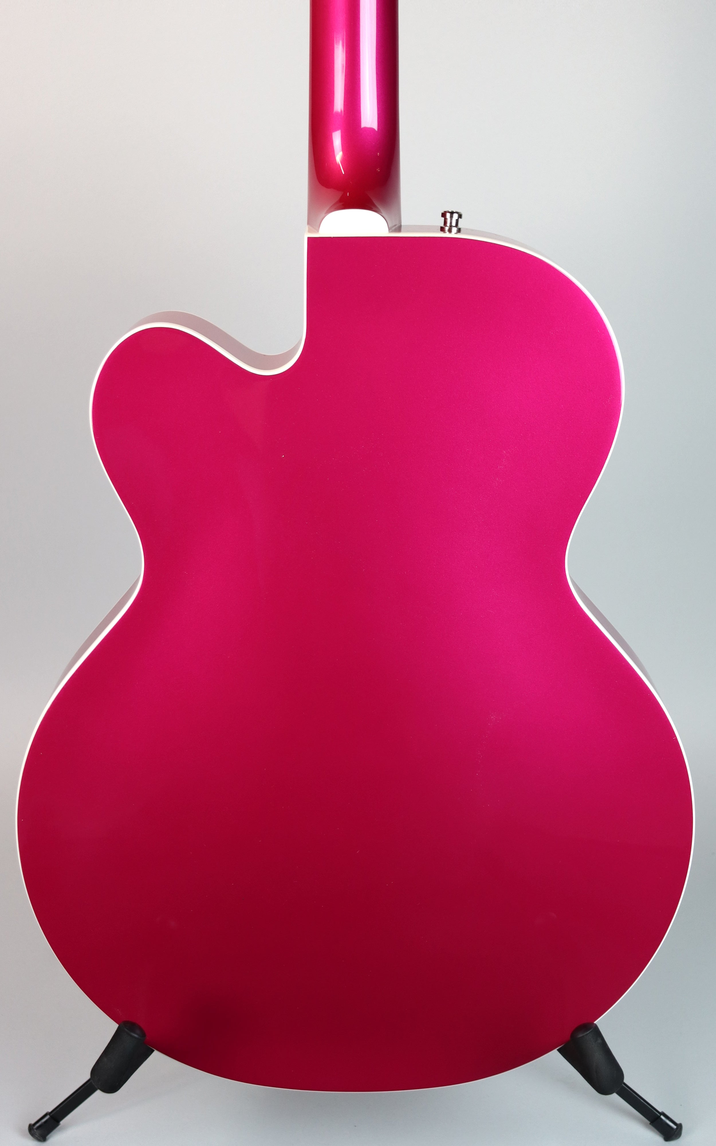 Gretsch G6120T HR Brian Setzer Signature Hot Rod Hollow Body Electric Guitar in Candy Magenta - Perfect for Rockabilly, Jazz & Stage Performances