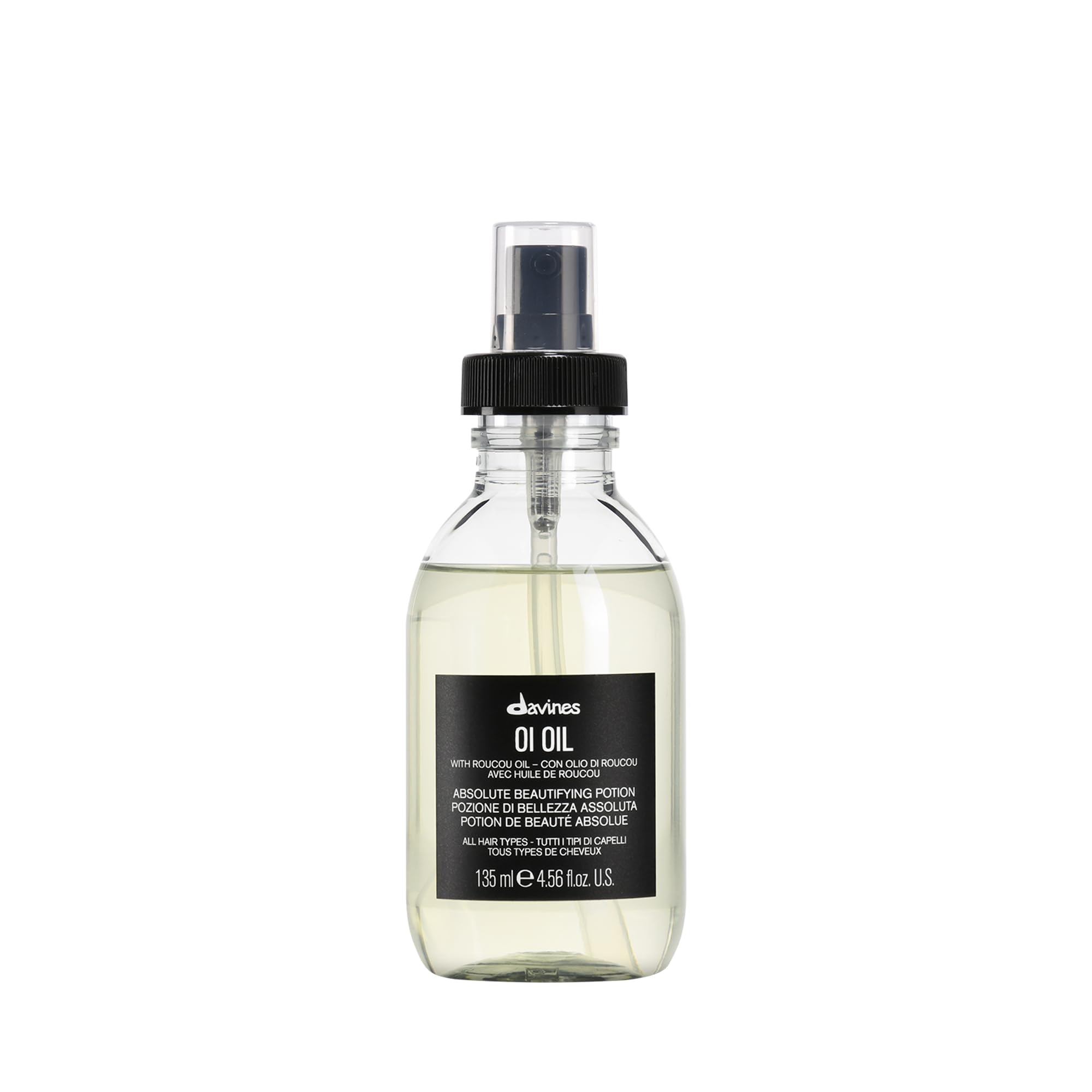 Davines OI Oil - Weightless Hair Oil for Dry, Coarse & Curly Hair | Frizz Control Treatment | Soft, Shiny Hair | Perfect for Daily Styling & Hydration