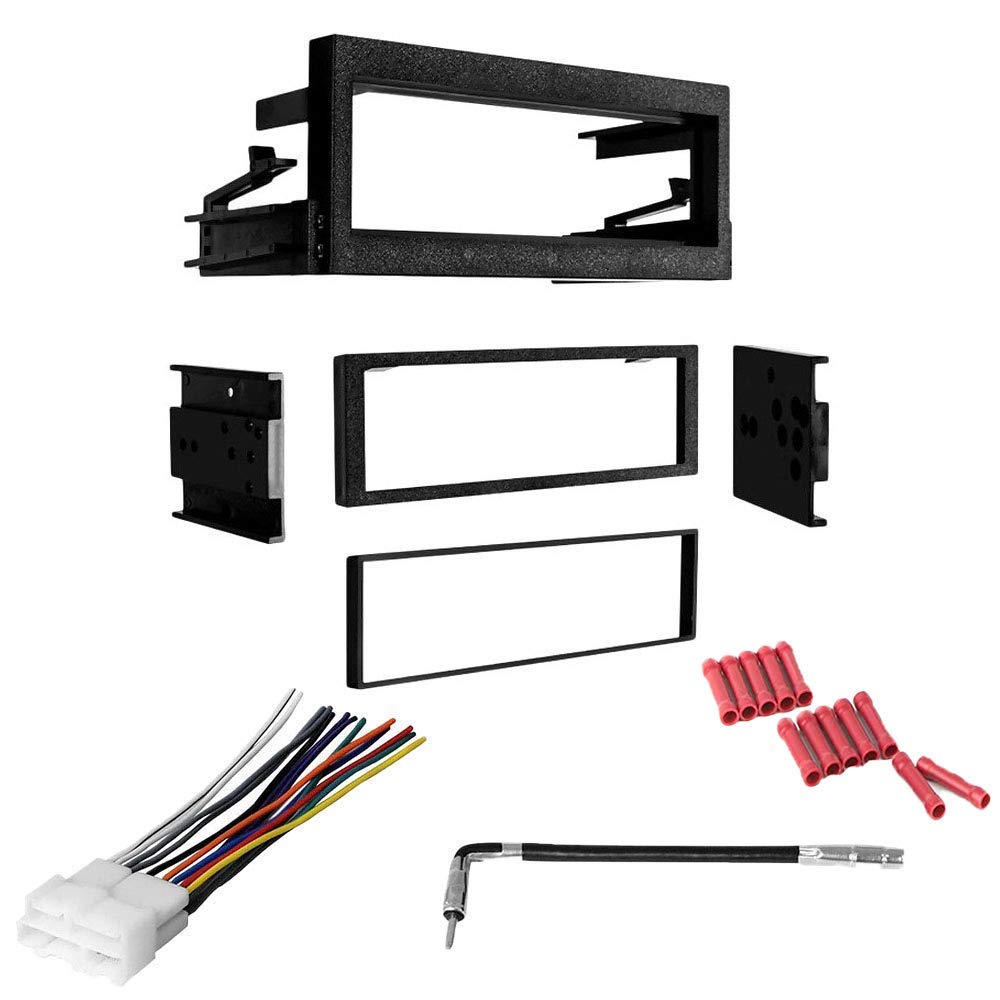 CACHÉ KIT840 Car Stereo Installation Kit for 1995-1999 GMC C1500 Suburban - Single Din Dash Mounting Kit, Wiring Harness & Antenna Adapter (4-Piece Bundle) | Perfect for DIY Car Audio Upgrades & Aftermarket Radio Installation