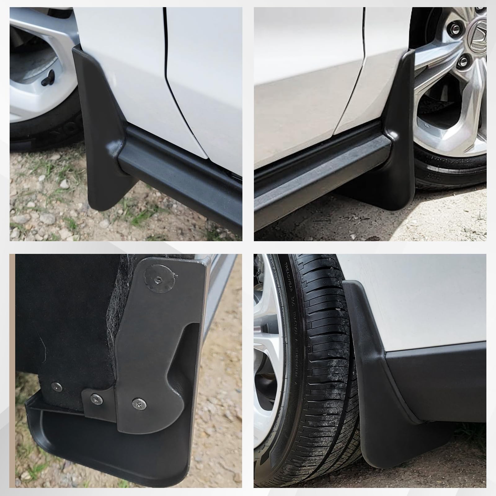 Muslogy Mud Flaps for Honda Accord 11th Gen 2023-2024 - Front & Rear Splash Guards (4Pcs) - No Drilling Required - Durable Fender Protection - Perfect for All-Weather Driving & Off-Road Adventures