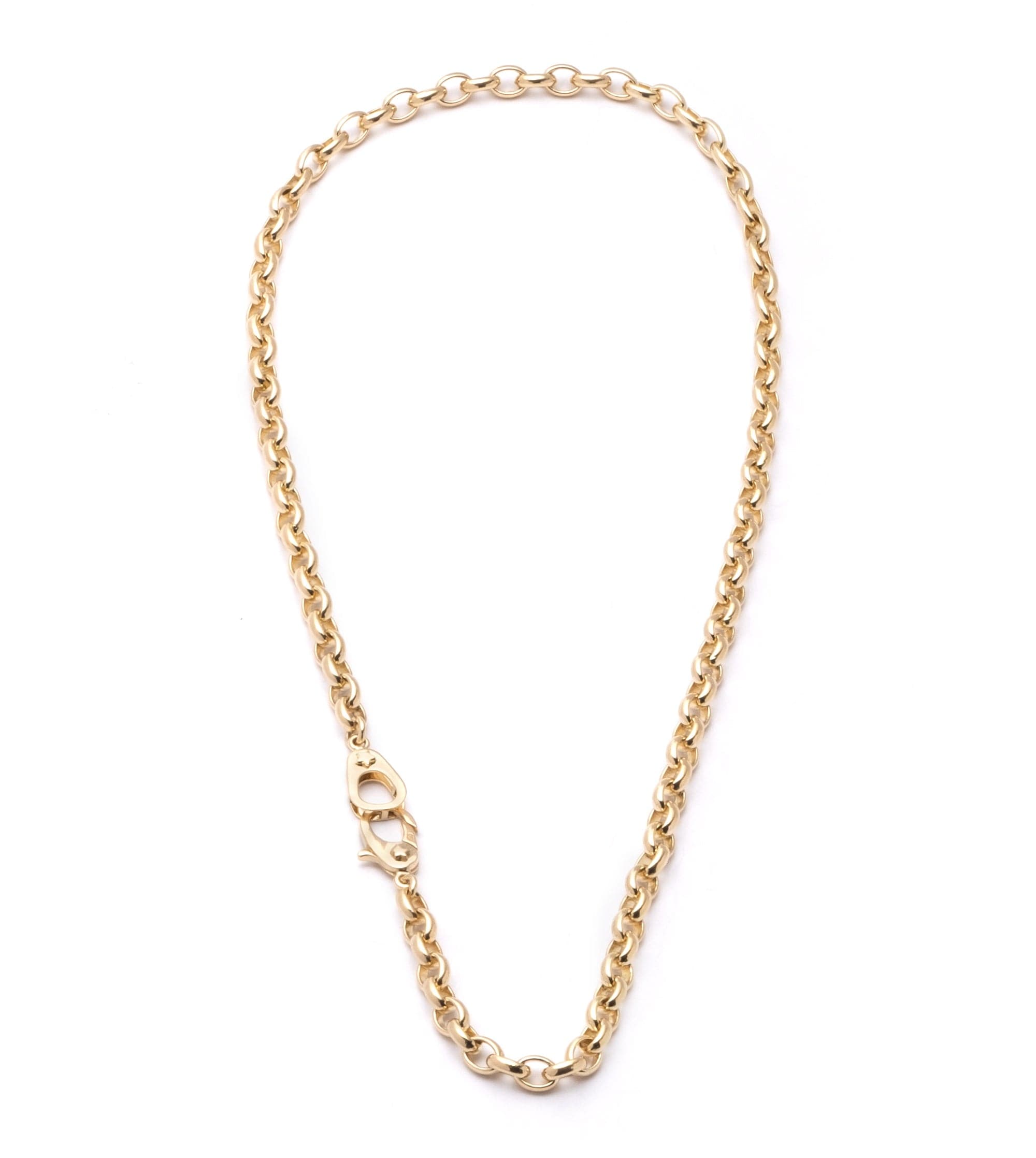 16 Sister Hook Heavy Belcher Chain Choker Necklace - Gothic Punk Jewelry for Women, Layered Choker for Casual Wear, Music Festivals & Night Out