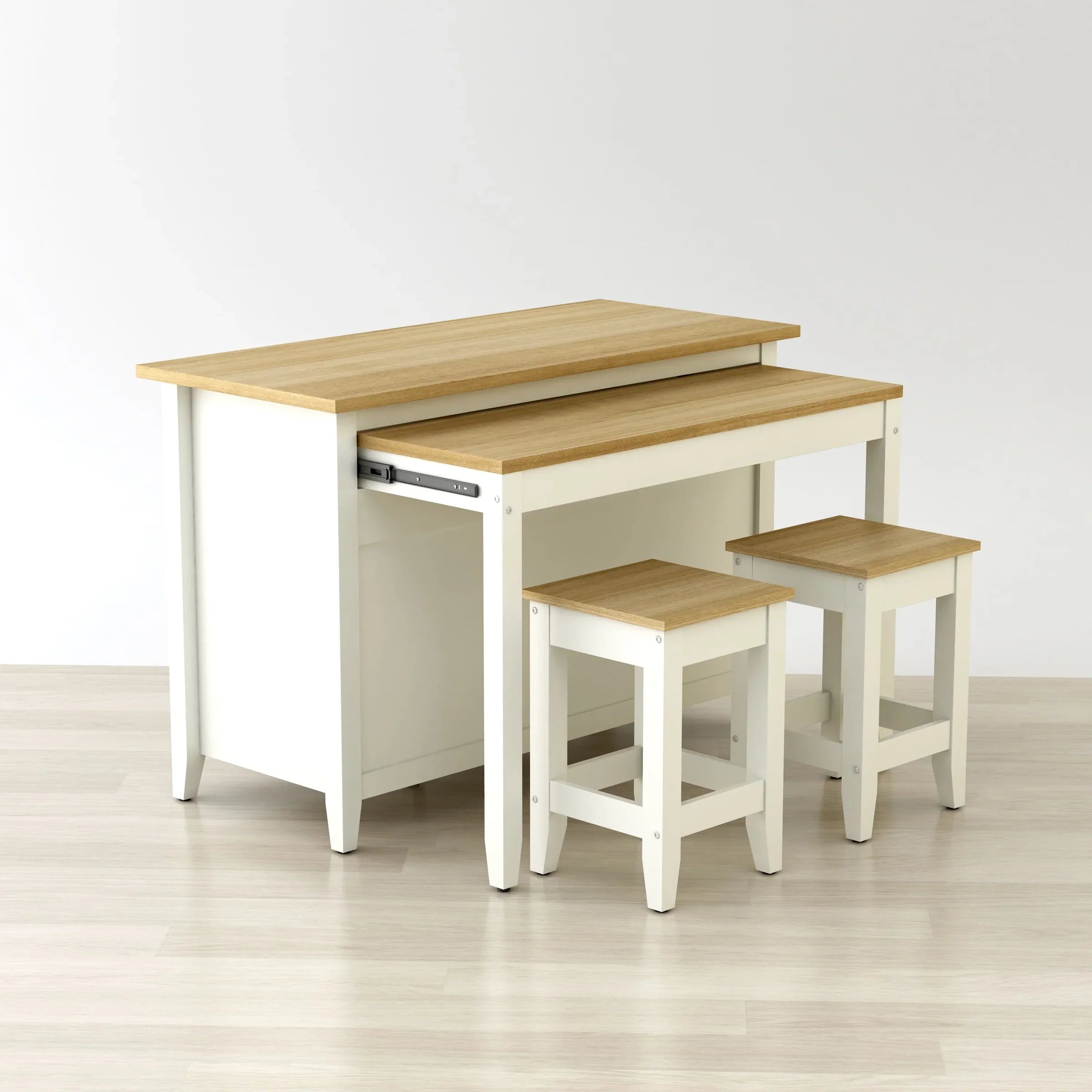 Anderson Teak Delphi 53-Inch Kitchen Island Cabinet with Storage - KC 053 - Perfect for Small Kitchens, Breakfast Bars & Open Concept Living Spaces